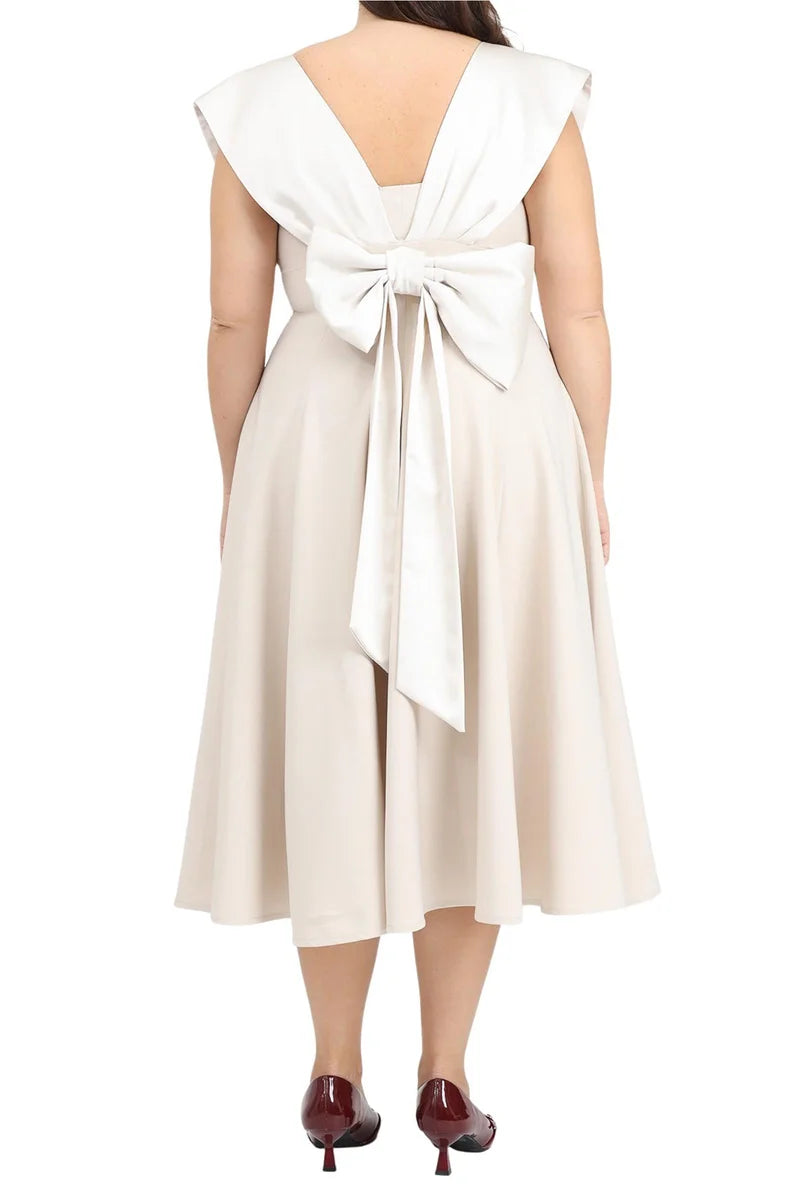 Flared Dress - White