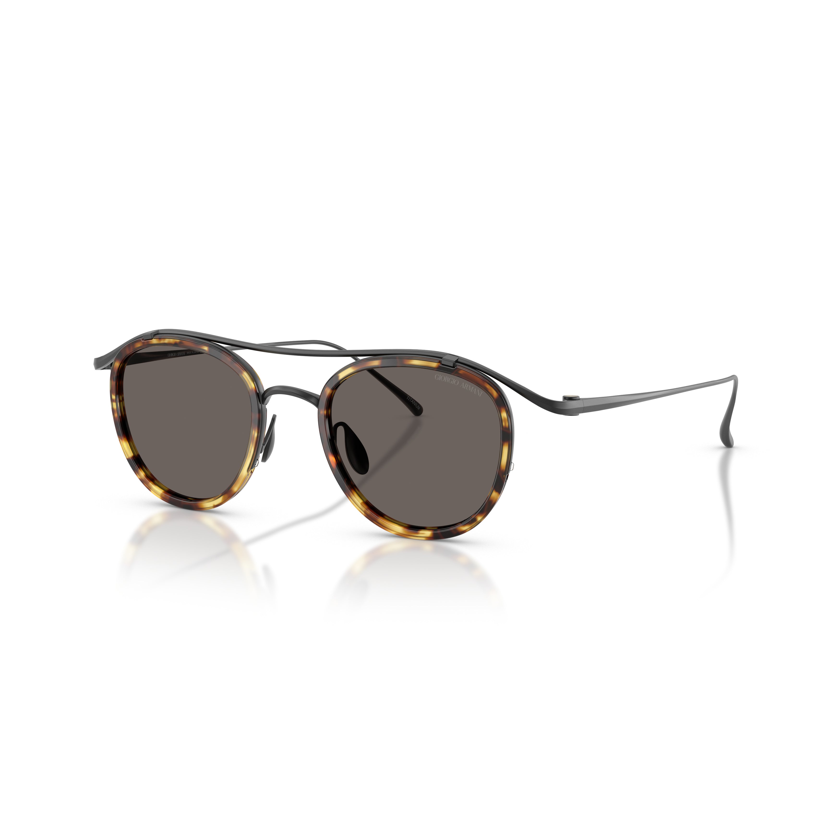 0ar6179t Titanium Frame Sunglasses with Double Bridge