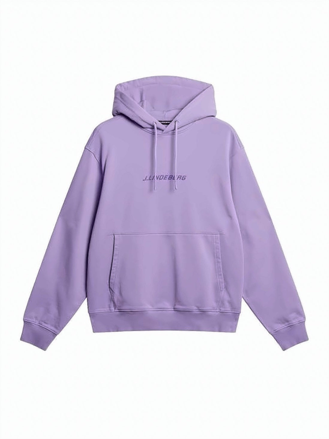 Relaxed-Fit Purple Hoodie with Adjustable Drawstring