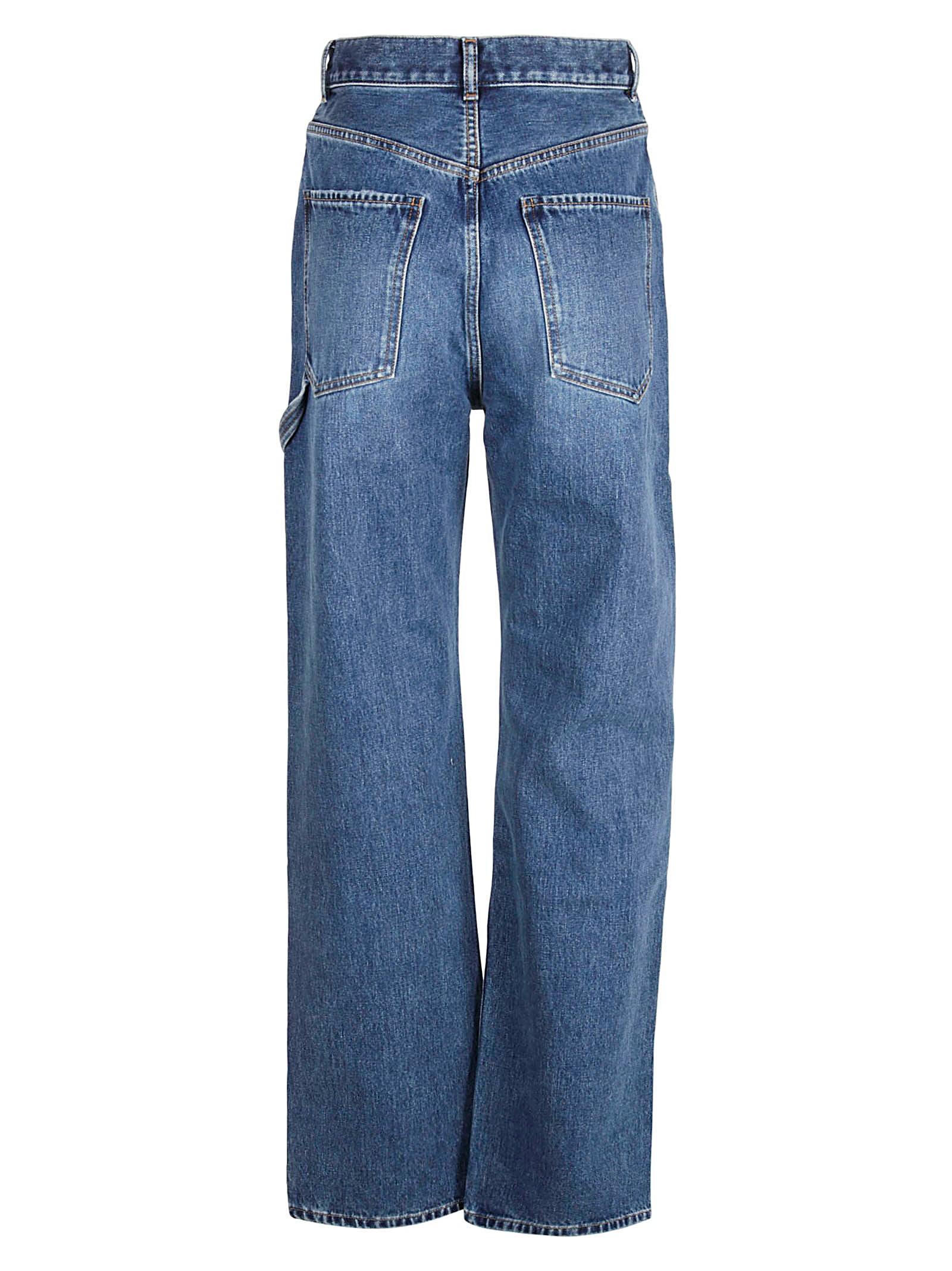 Mid-Rise Straight Leg Jeans