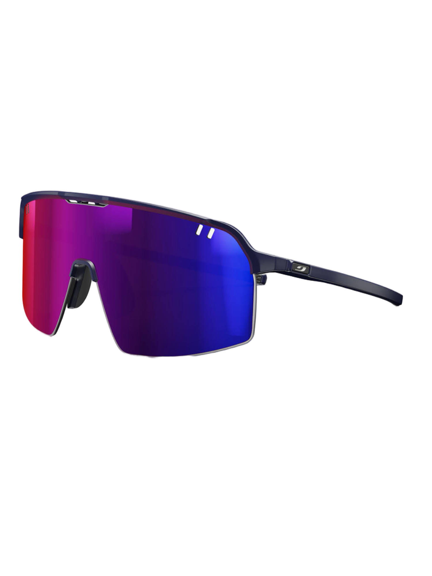 Wraparound Gradient Sunglasses with Ventilation Details