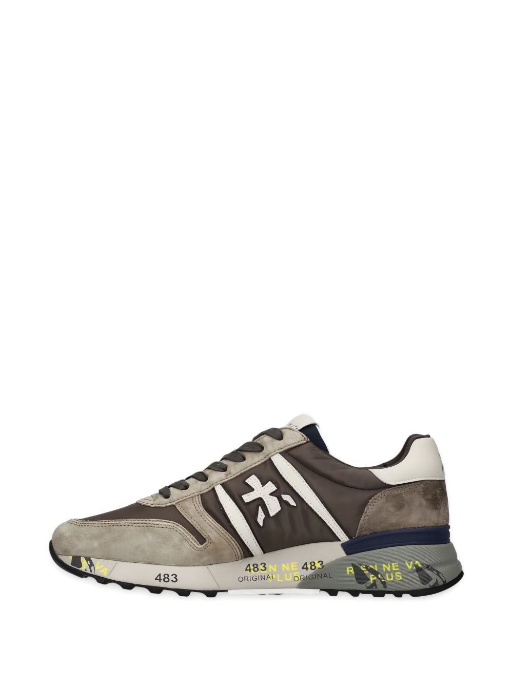 Low-Top Sneakers with Grey Suede