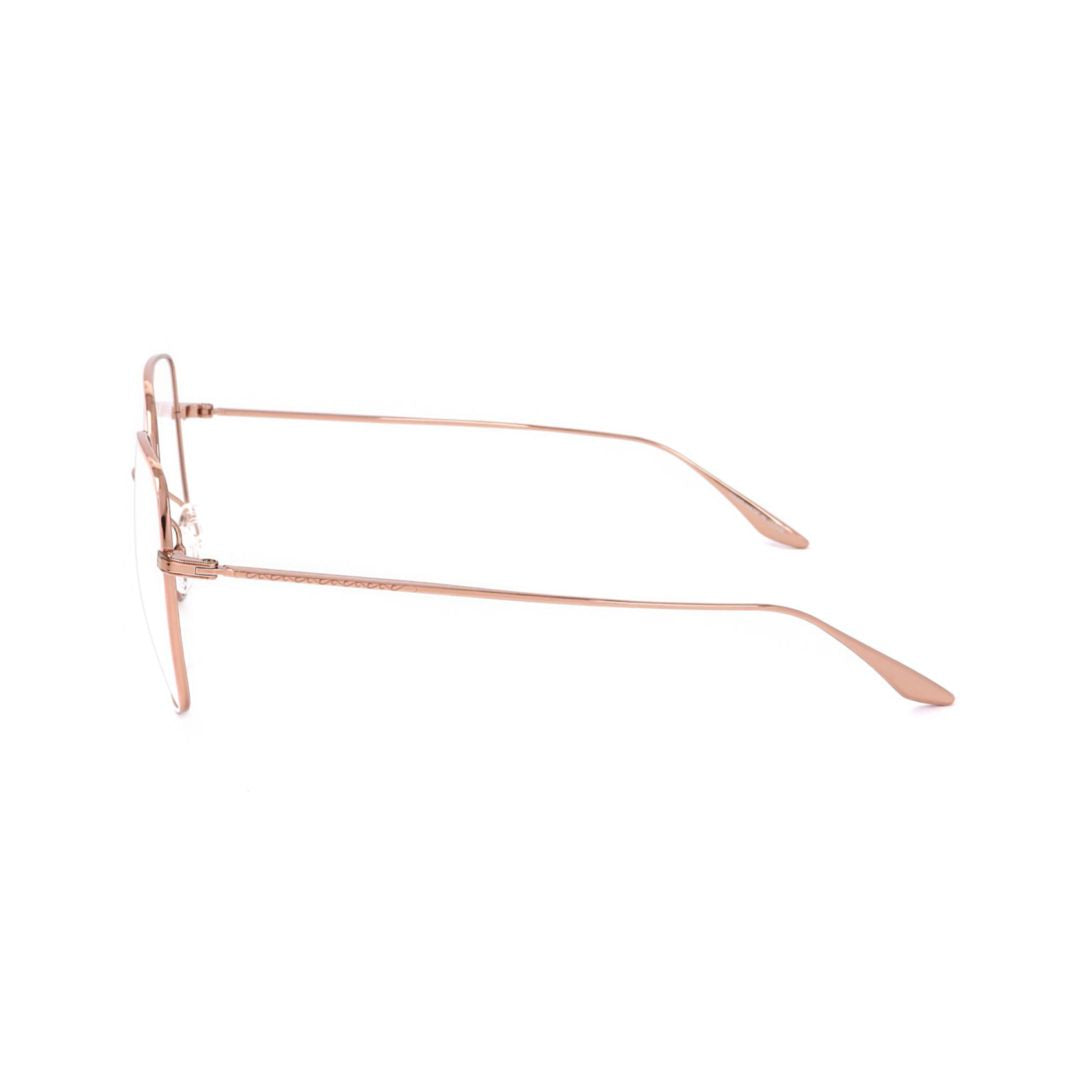 Bp5013 552ll Thin Rose Gold Metal Frame Sunglasses with Rounded Square Lenses