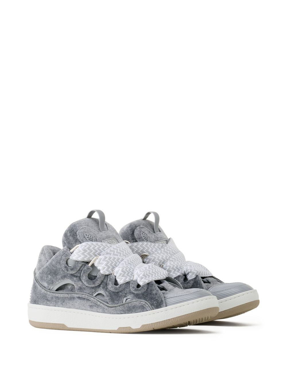 Grey Cut-Out Detail Sneakers