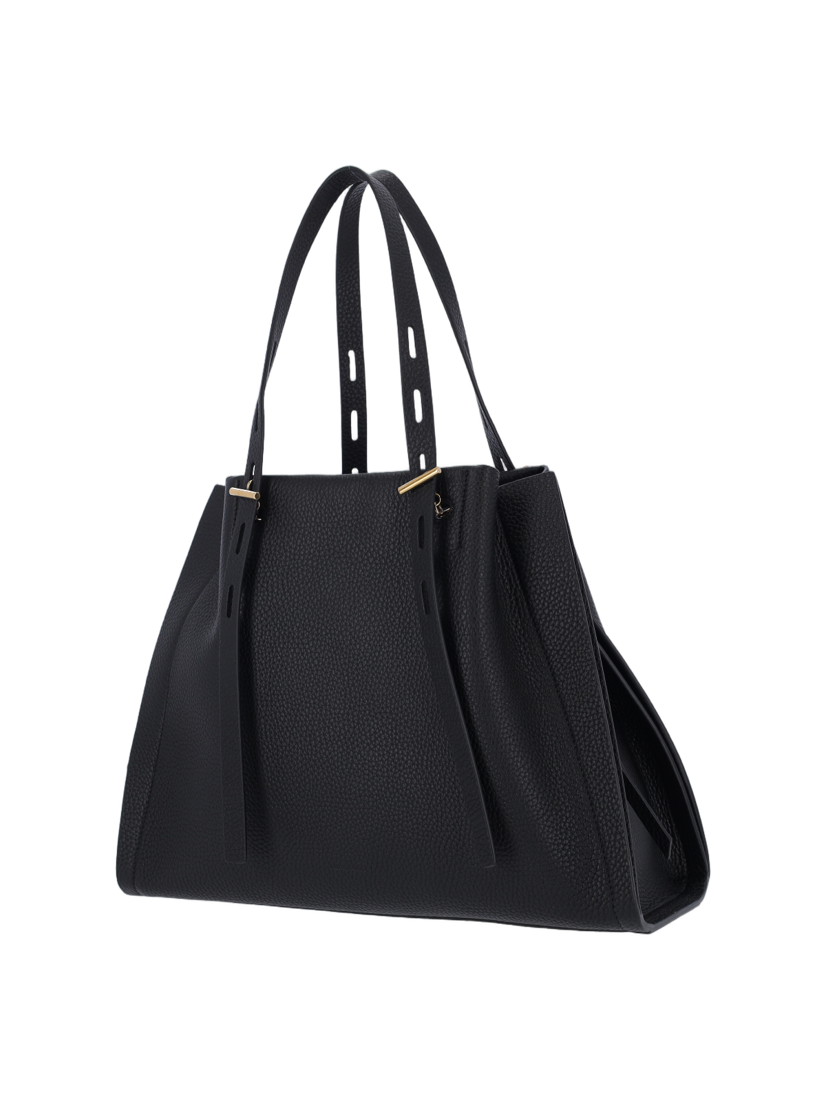 Minimalist Black Bag with Structured Silhouette