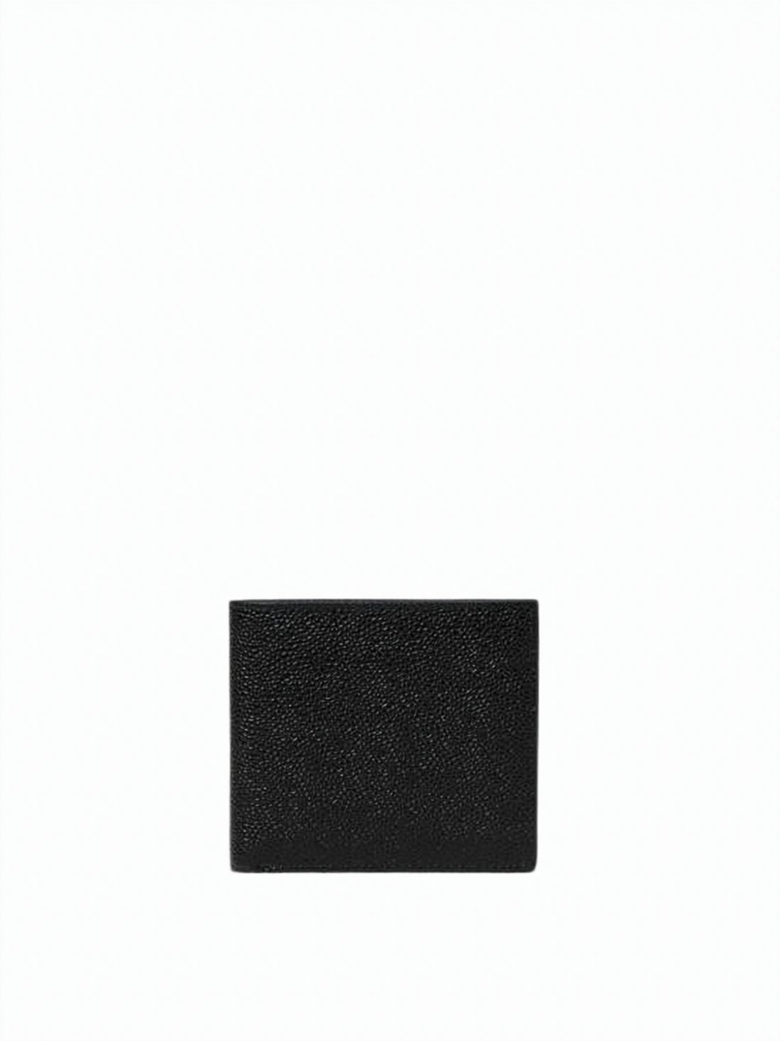 Compact Textured Cowhide Leather Bifold Wallet