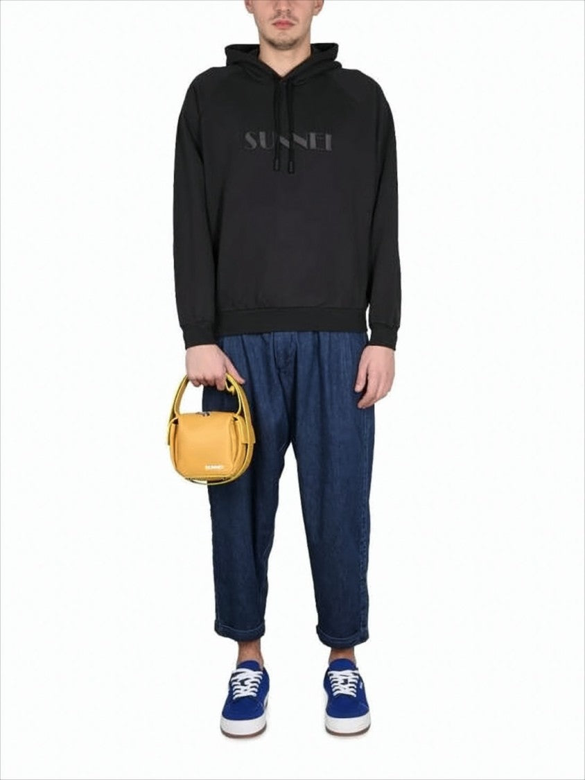 Relaxed-Fit Black Hoodie with Subtle Embossed Logo
