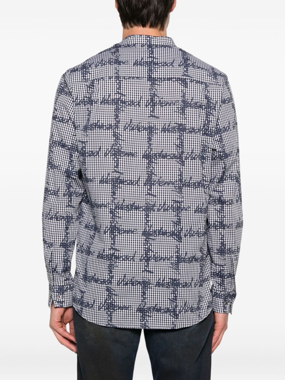 Black Gingham Check Shirt