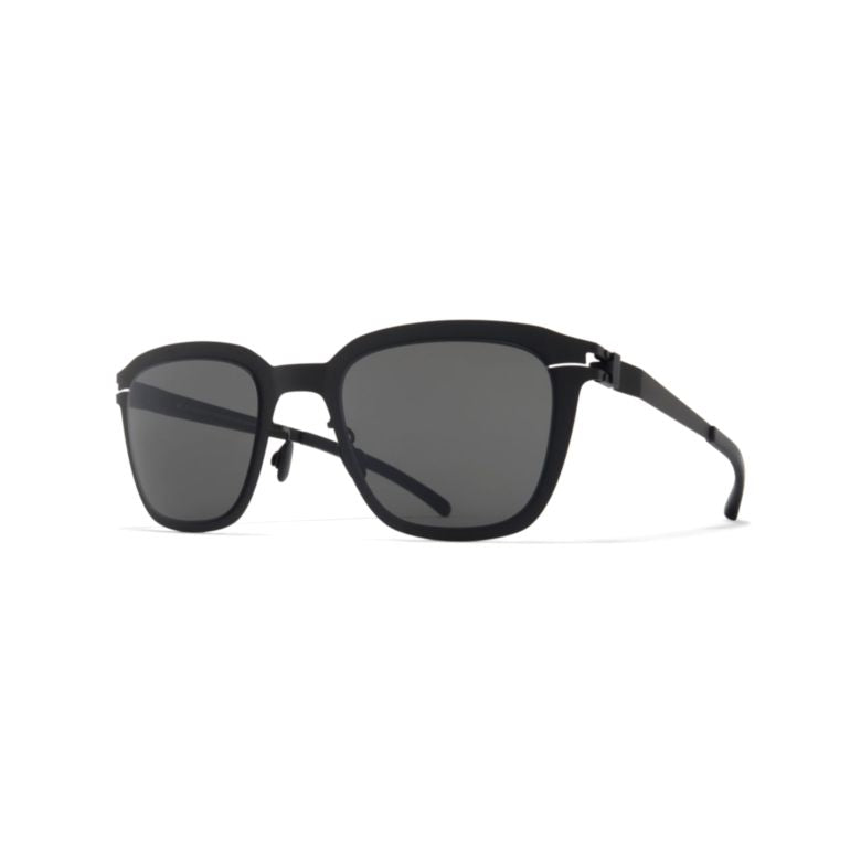 Avery Matte Black Rectangular Sunglasses