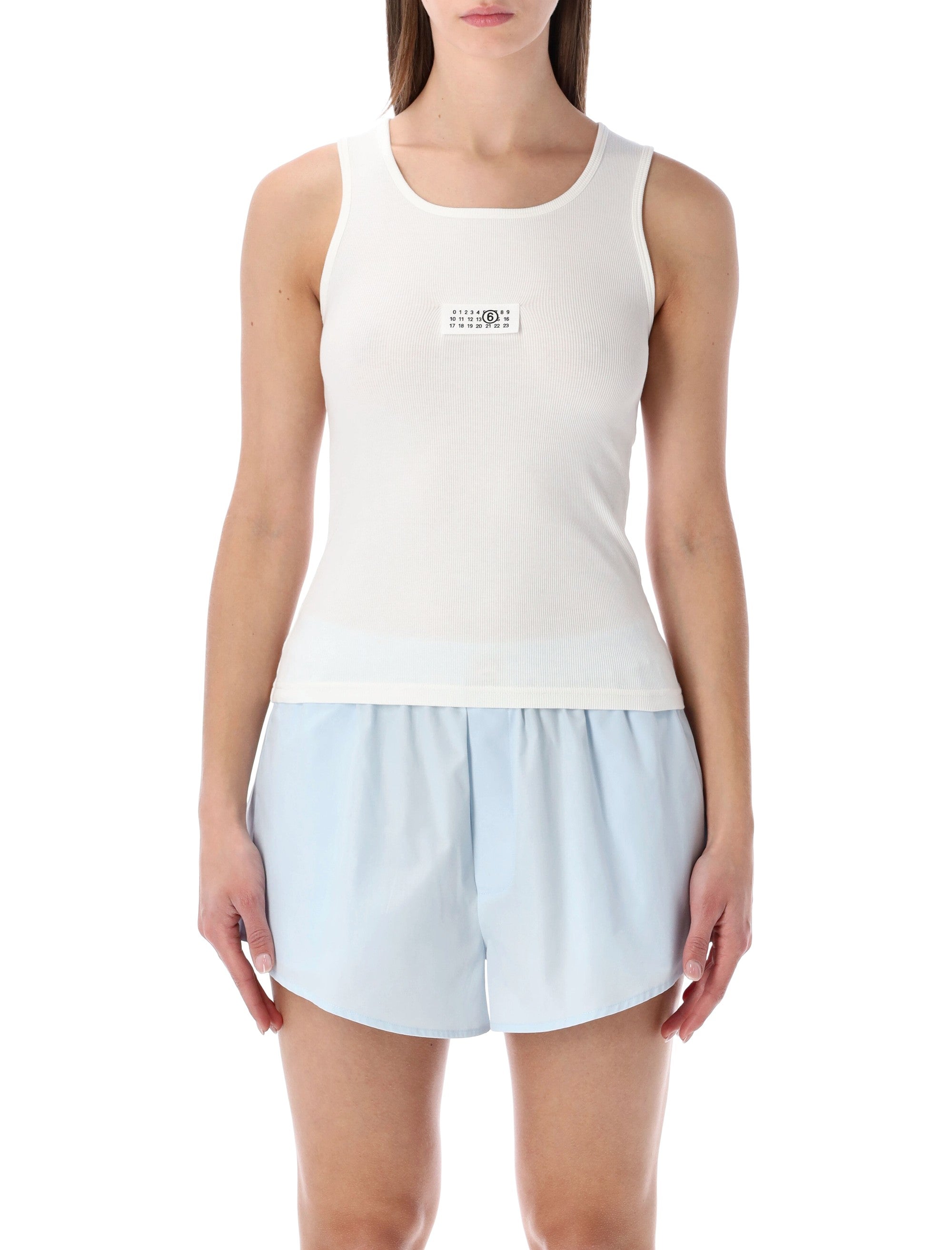 Ribbed Jersey Tank Top