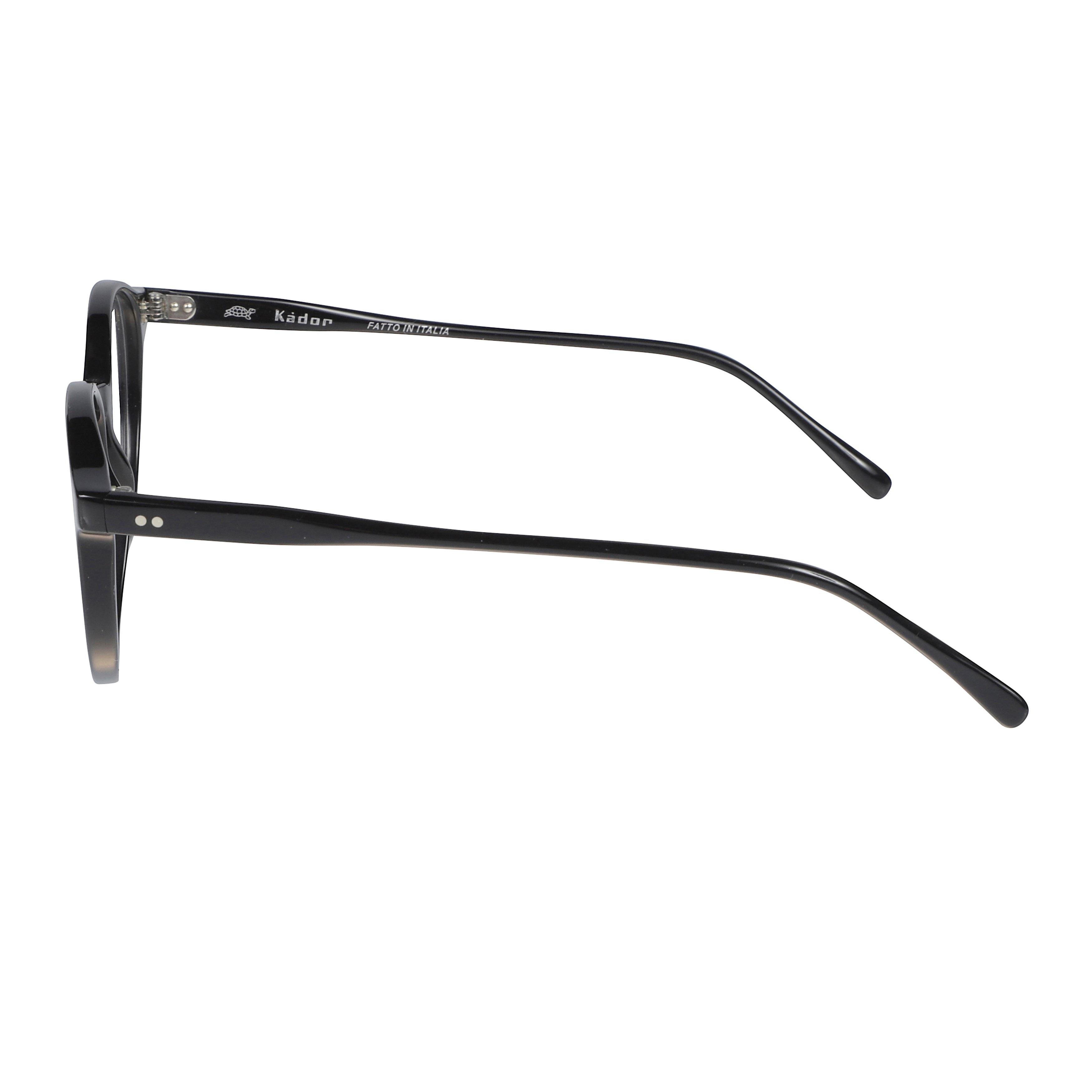 Panto/N Glossy Black Round Frame Sunglasses
