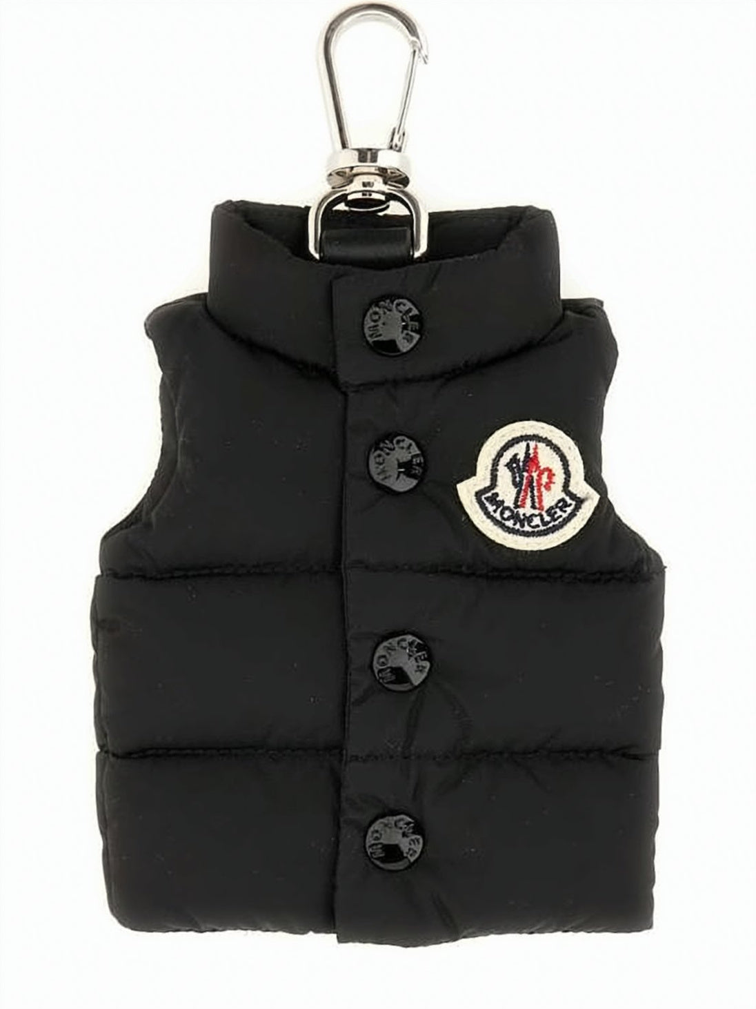 Miniature Padded Vest Keyring with Moncler Logo