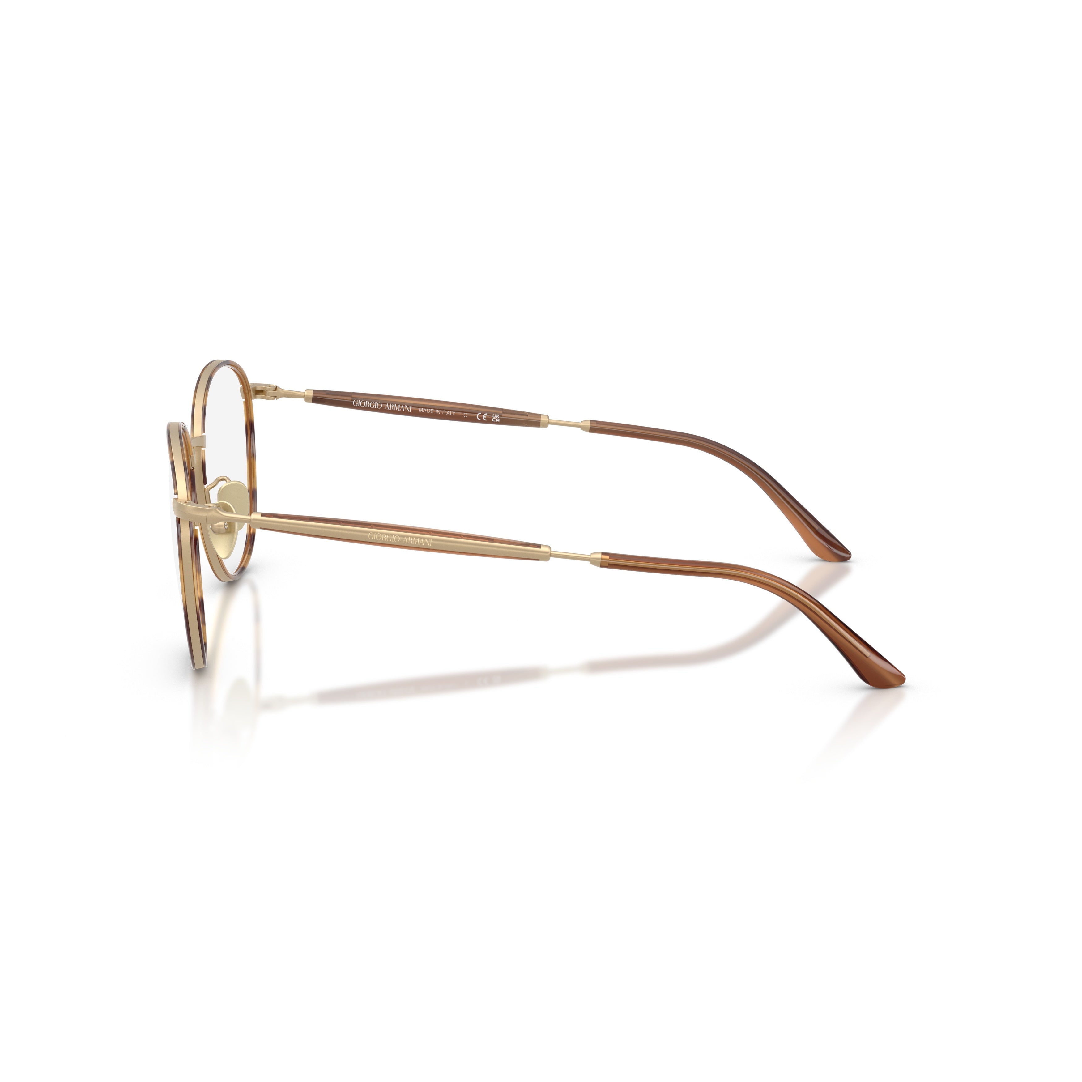 0ar5161j Thin Metal Frame Eyeglasses with Tortoiseshell Accents