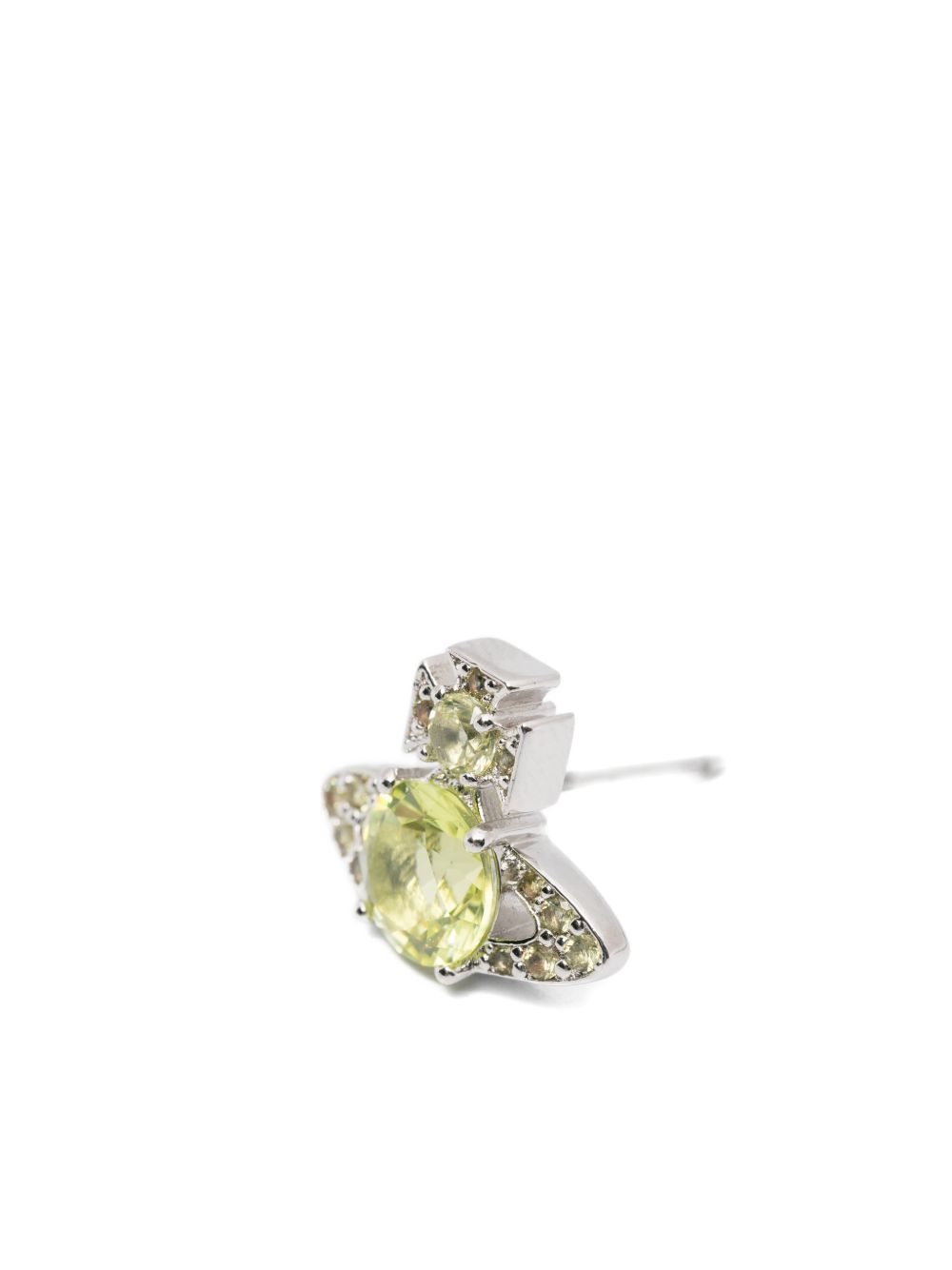 Orb Design Silver-Tone Stud Earrings