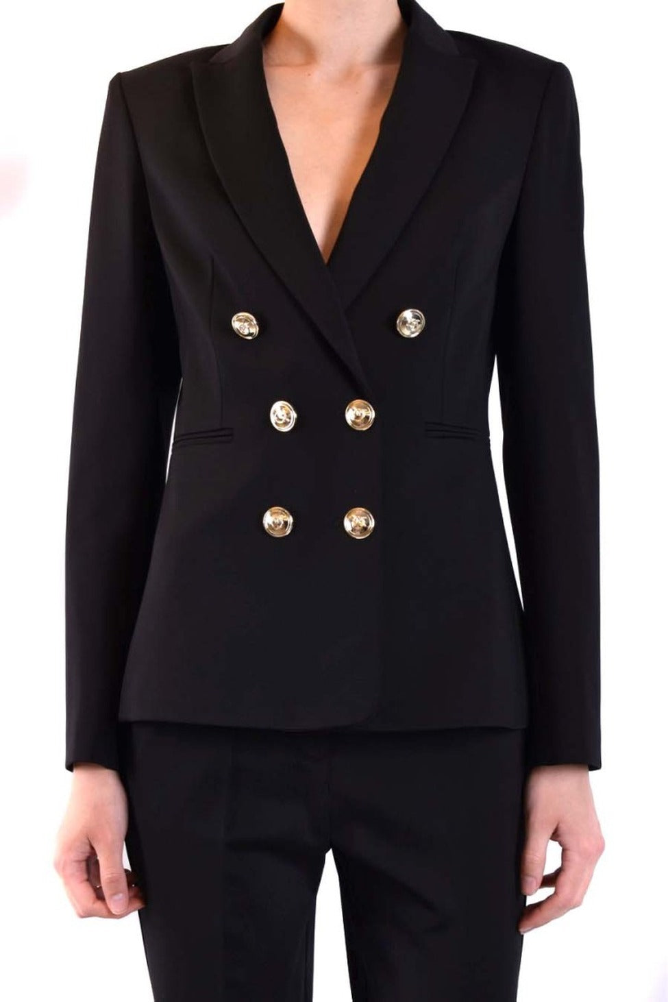 Black Double-Breasted Blazer