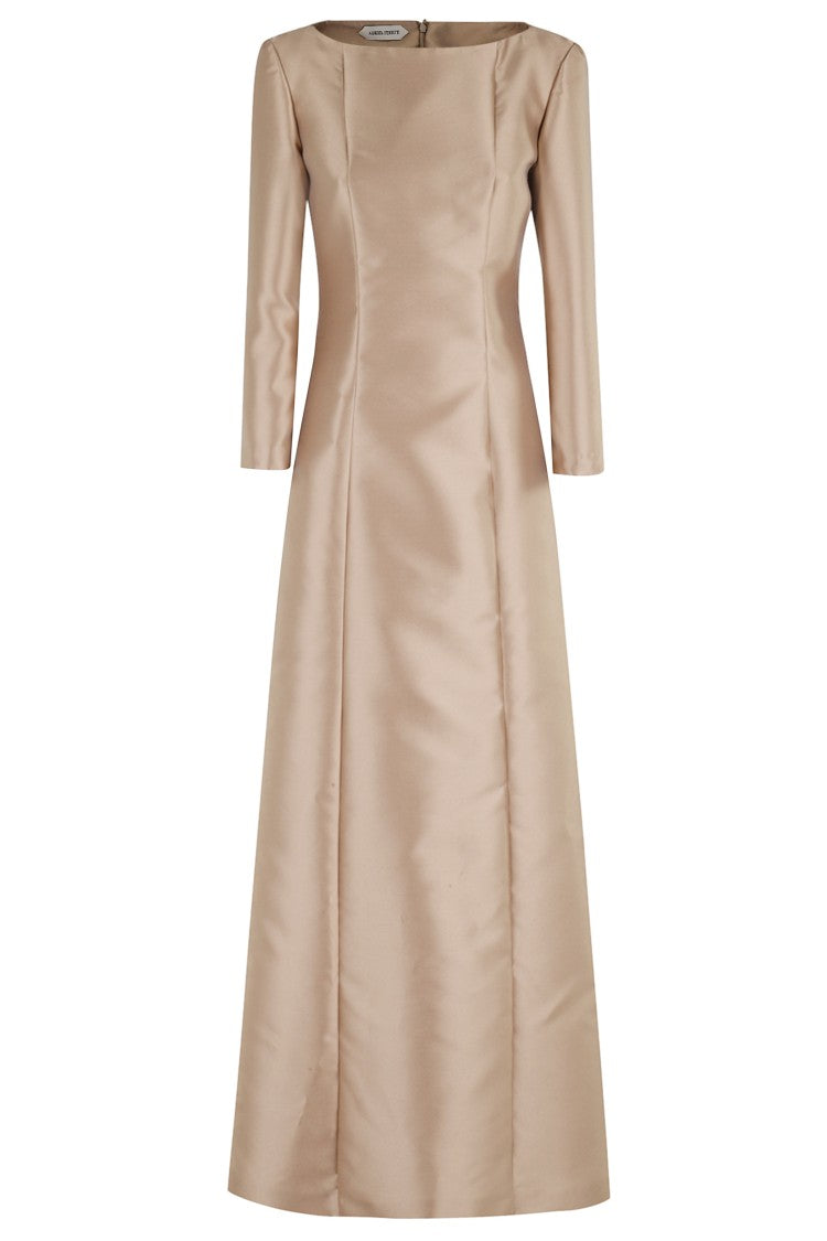 Miakdo Long Beige Maxi Dress