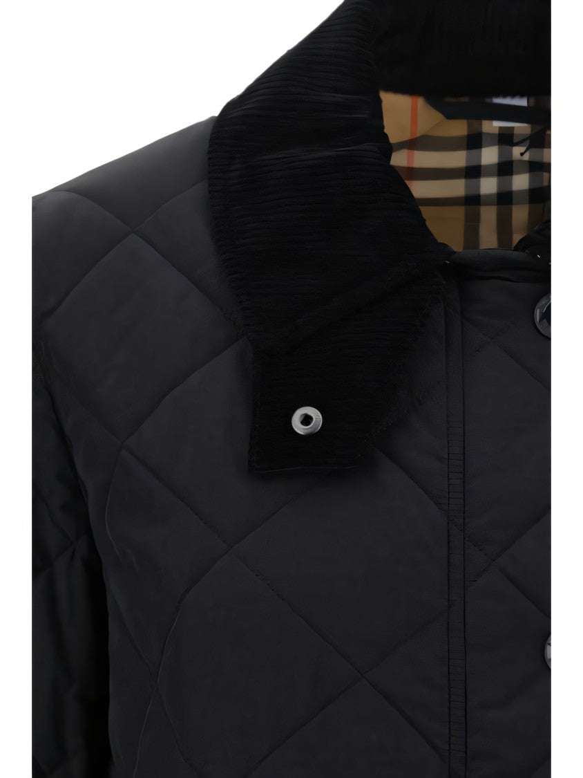 Diamond-Quilted Padded Jacket