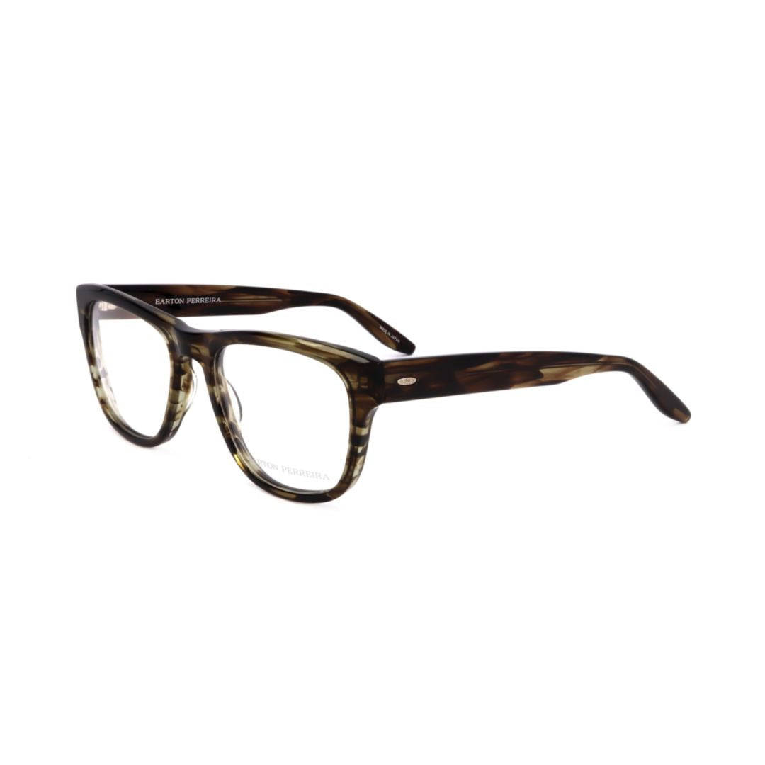 Bp5192 542ej Classic Rectangular Tortoiseshell Eyeglasses with Metallic Accents