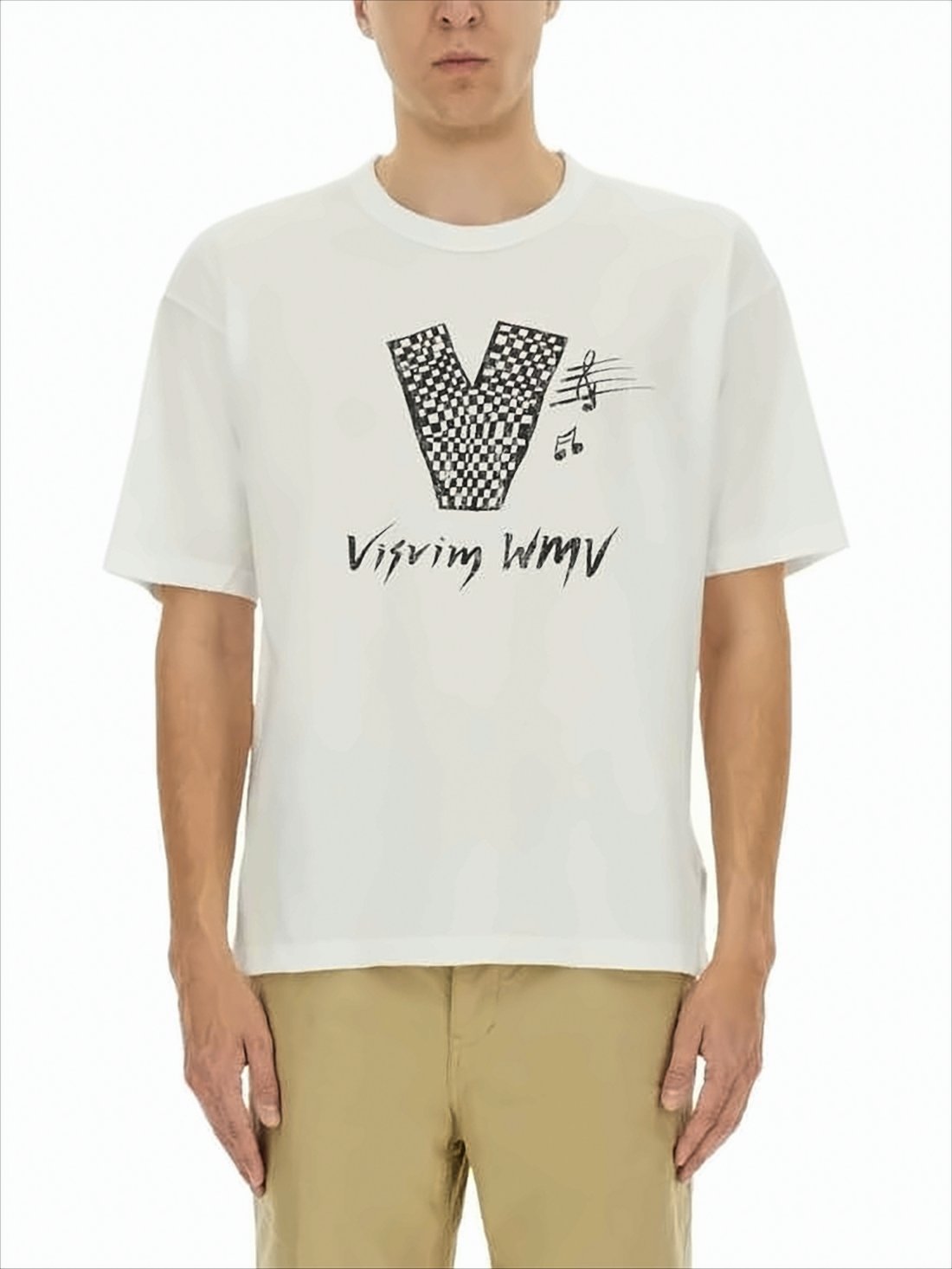 Graphic Print Cotton Crew Neck T-Shirt
