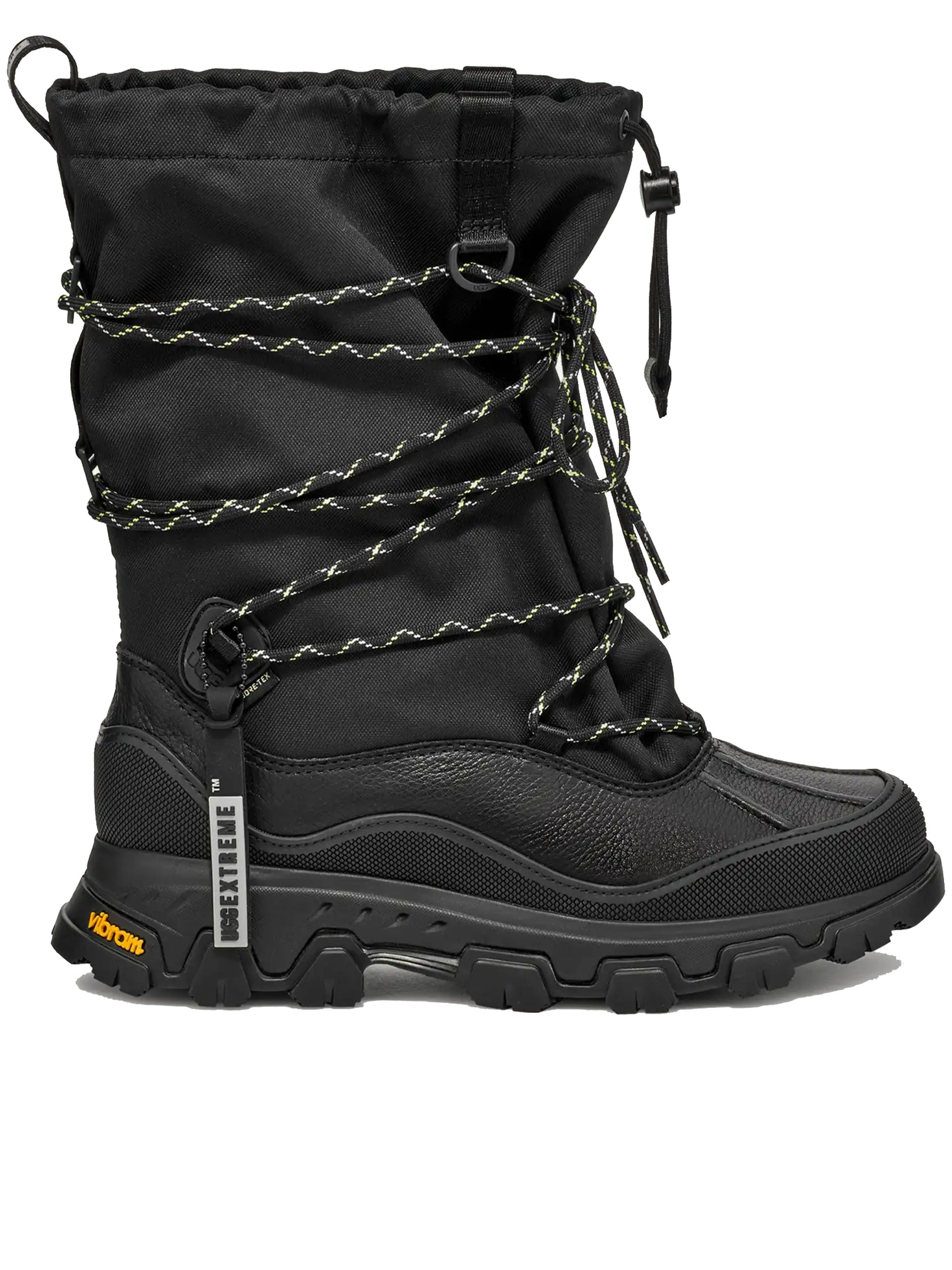 Black Metropeak High-Top Rugged Boots