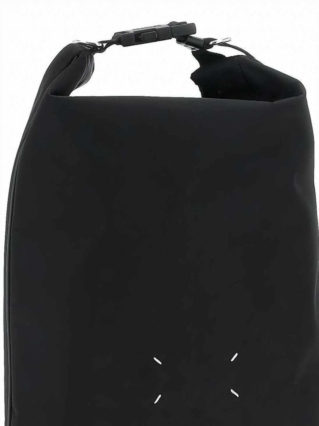 Rectangular Black Shoulder Bag With Padded Handle