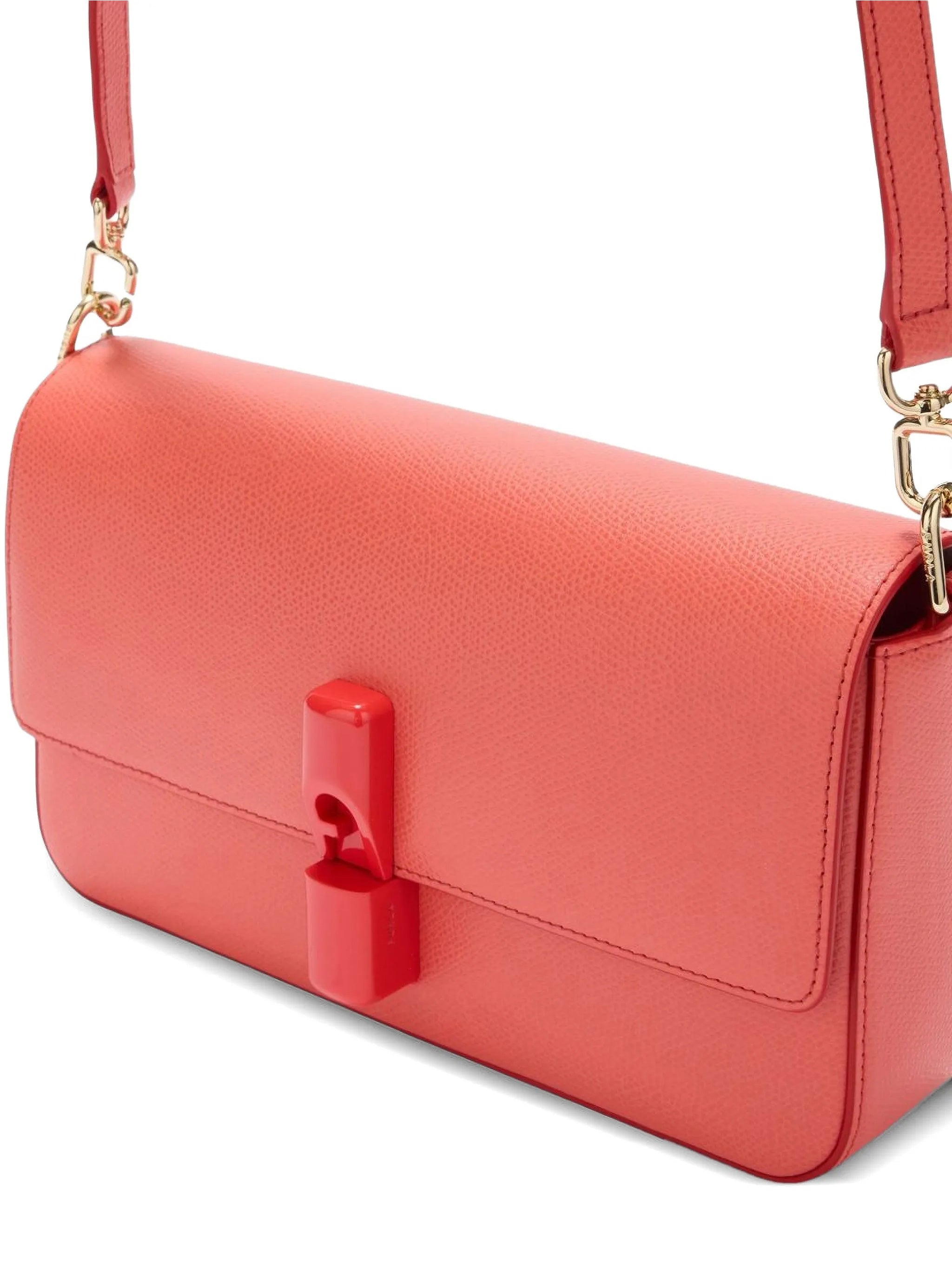 Iride S Rectangular Red Leather Shoulder Bag