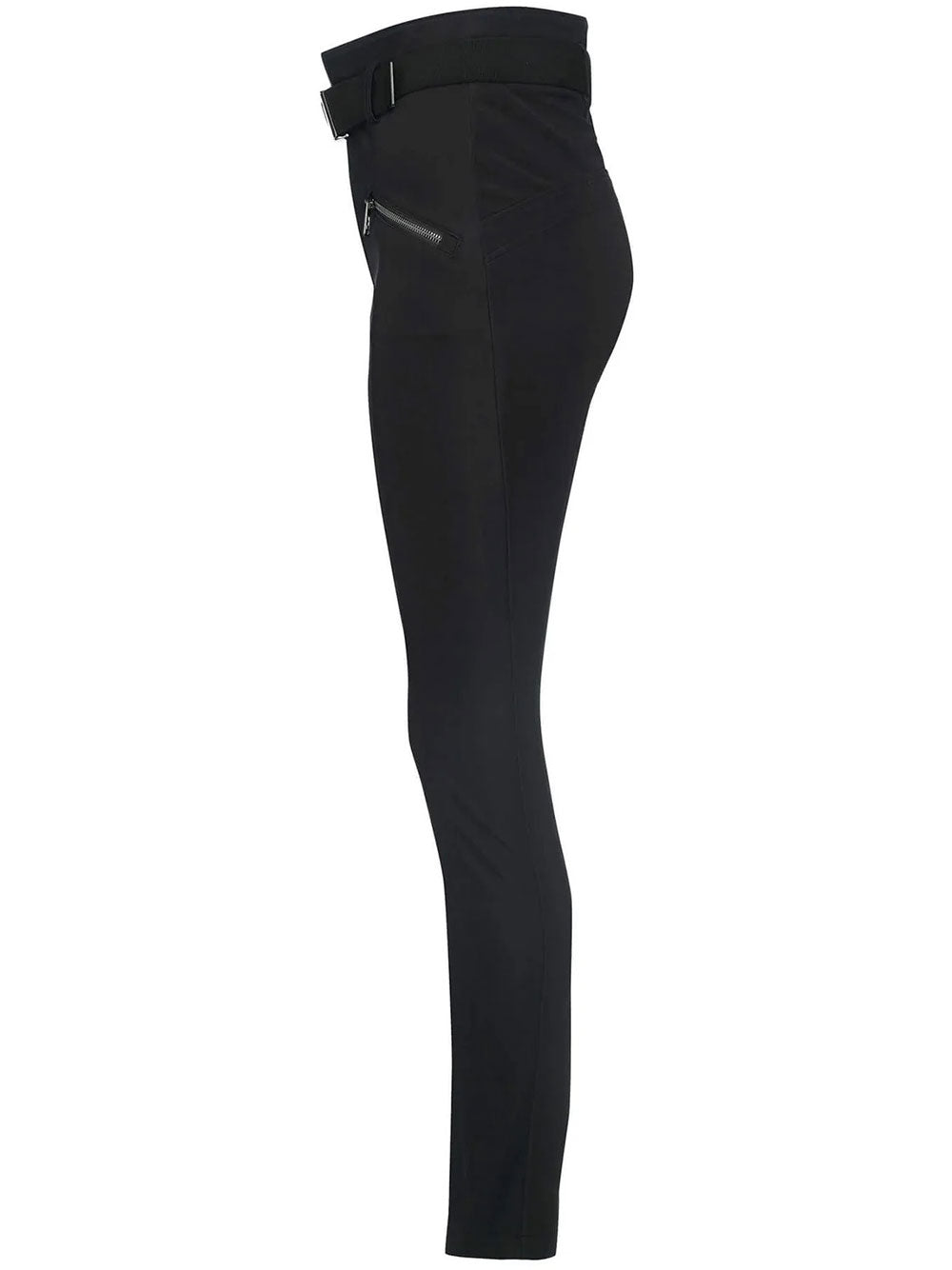 Bonni High-Waisted Slim-Fit Polyester Pants