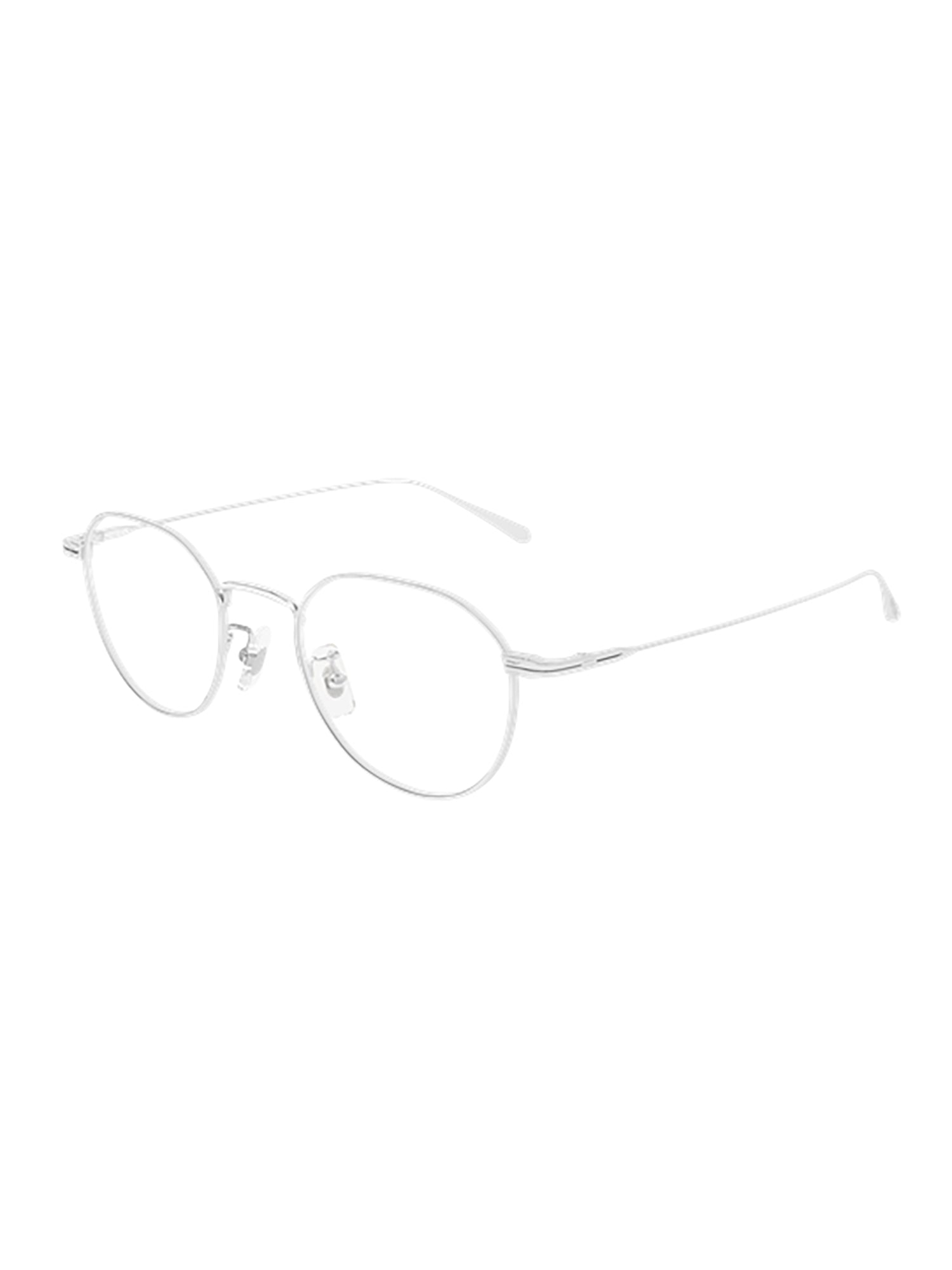 Metallic Oval Frame Optical Glasses