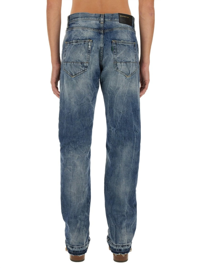 Classic Straight-Leg Denim Jeans