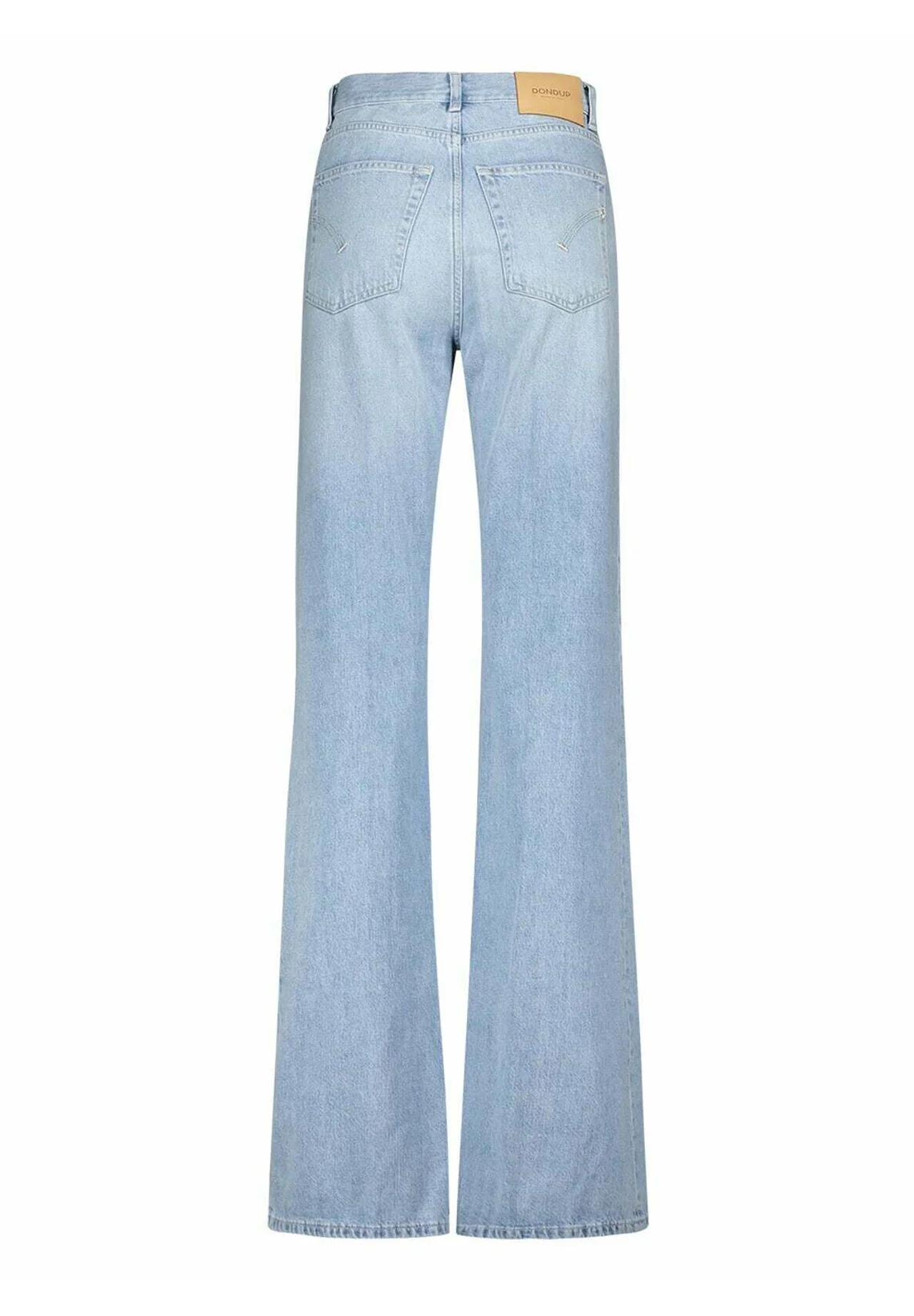Light Wash Denim Jeans with Classic Five-Pocket Design
