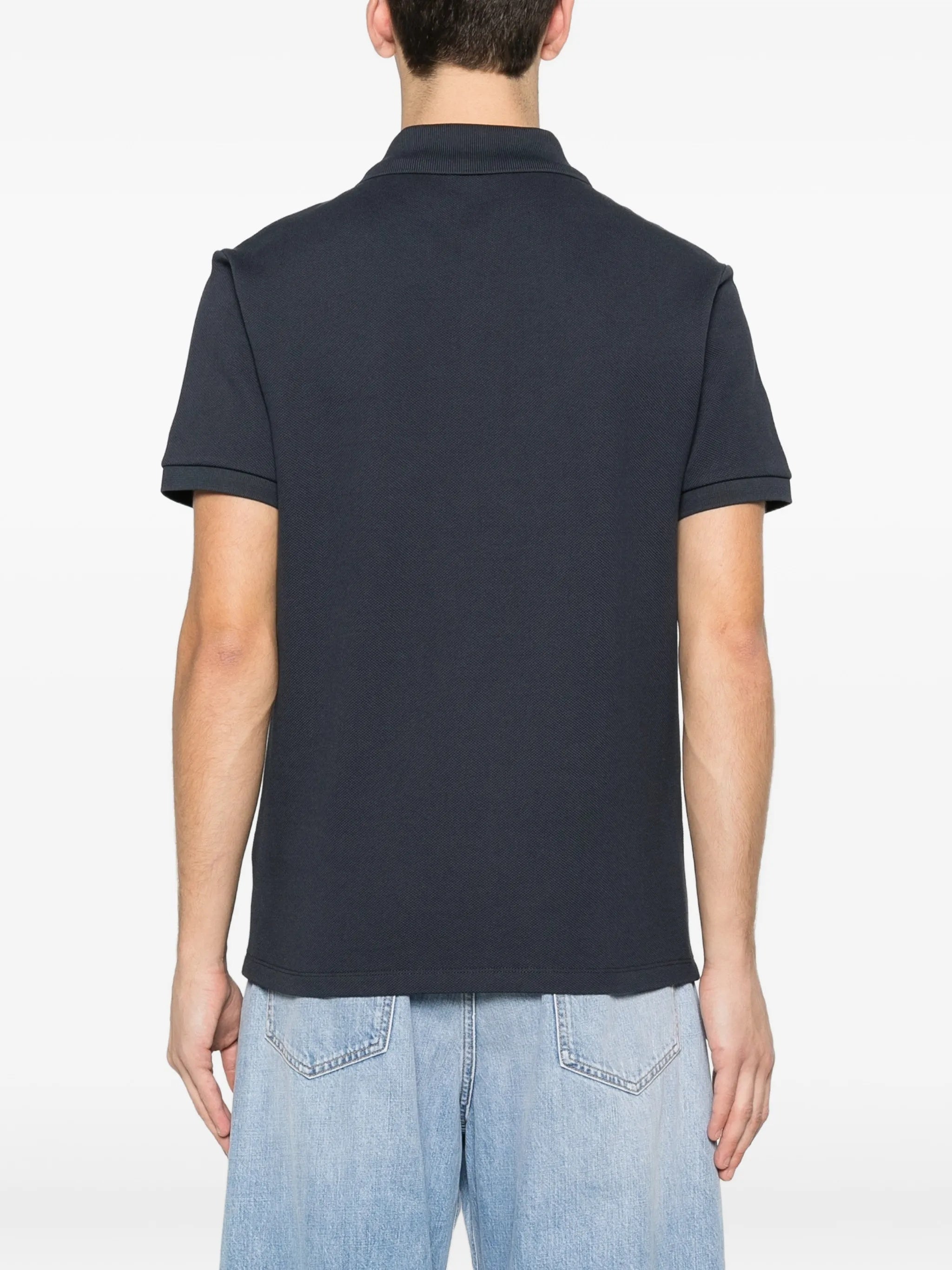 Black Classic Ss Cotton Polo Shirt