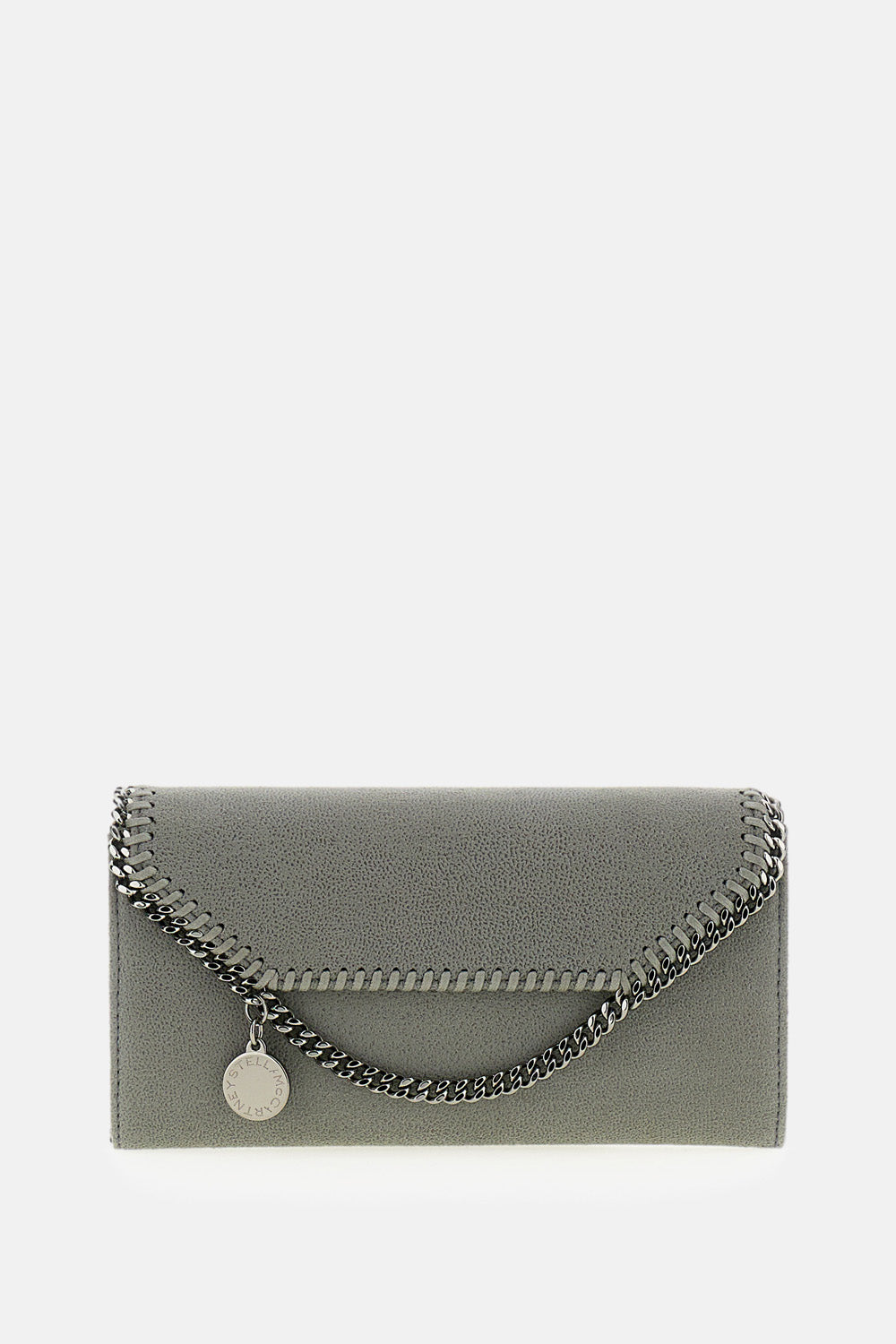 Envelope-Style Wallet with Diamond-Cut Chain Trim