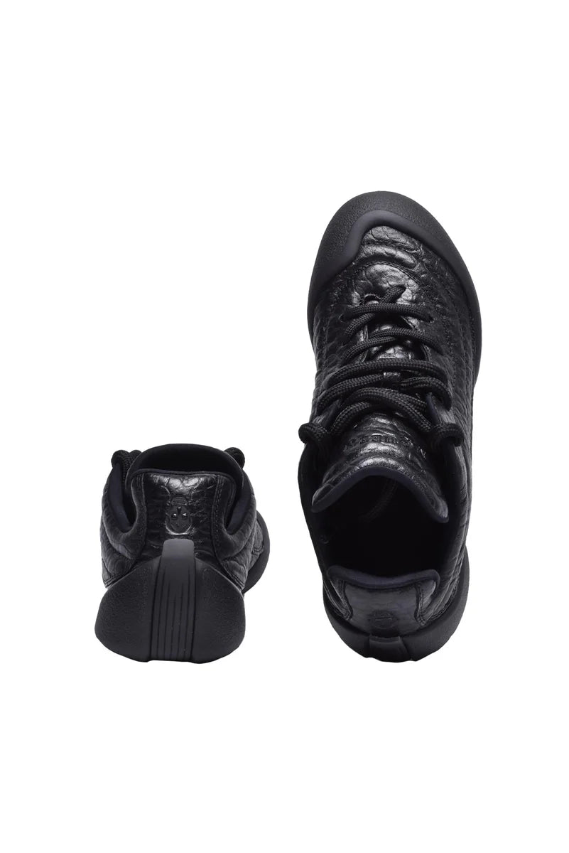 Leather Sneakers - Black