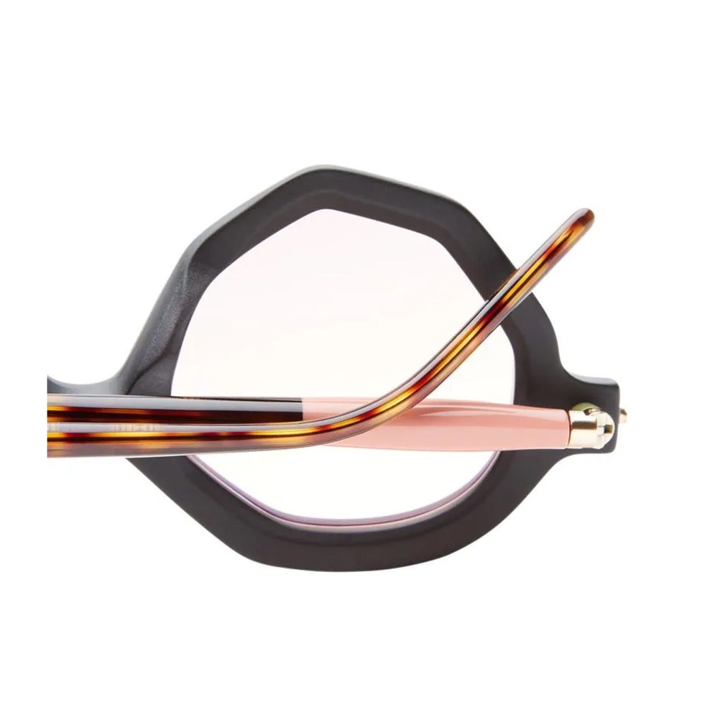 Mask P18 Matte Black Round Faceted Sunglasses