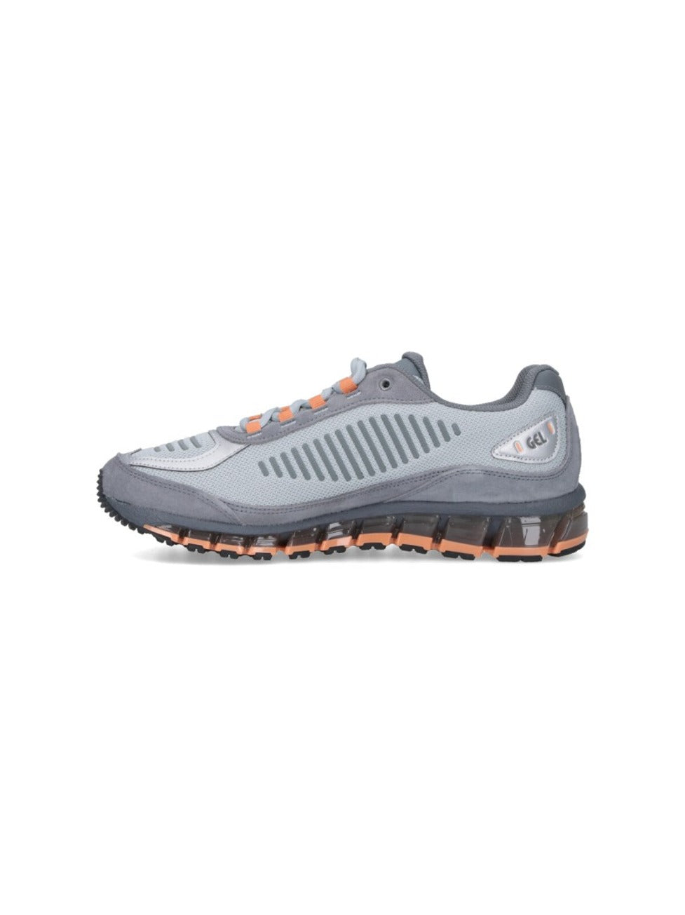 Streamlined Grey Sneakers With Accent Details