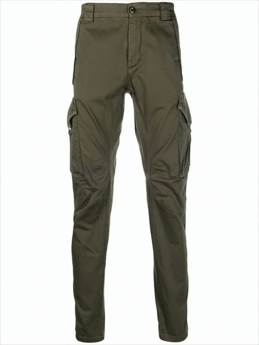 Utilitarian Straight Pants with Cargo Pockets