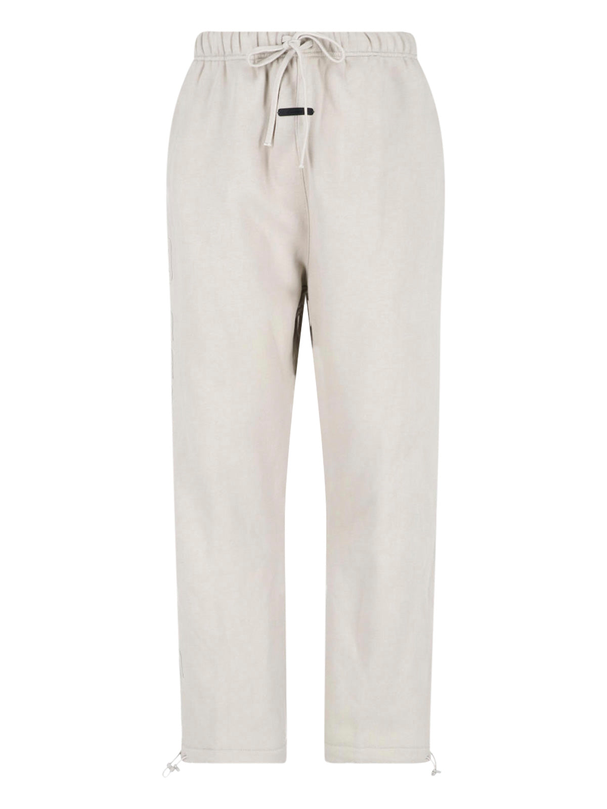 Beige Relaxed Fit Tonal Piping Trousers