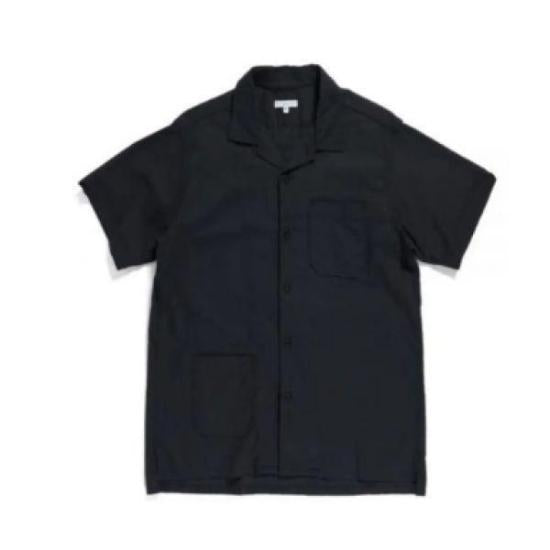 Relaxed-Fit Short-Sleeve Shirt With Classic Collar And Contrasting Patches