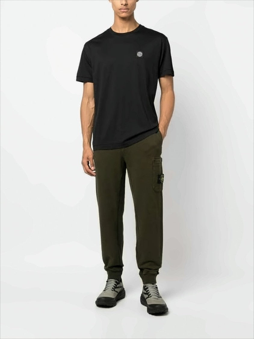Classic Short-Sleeve T-Shirt with Subtle Patch Logo