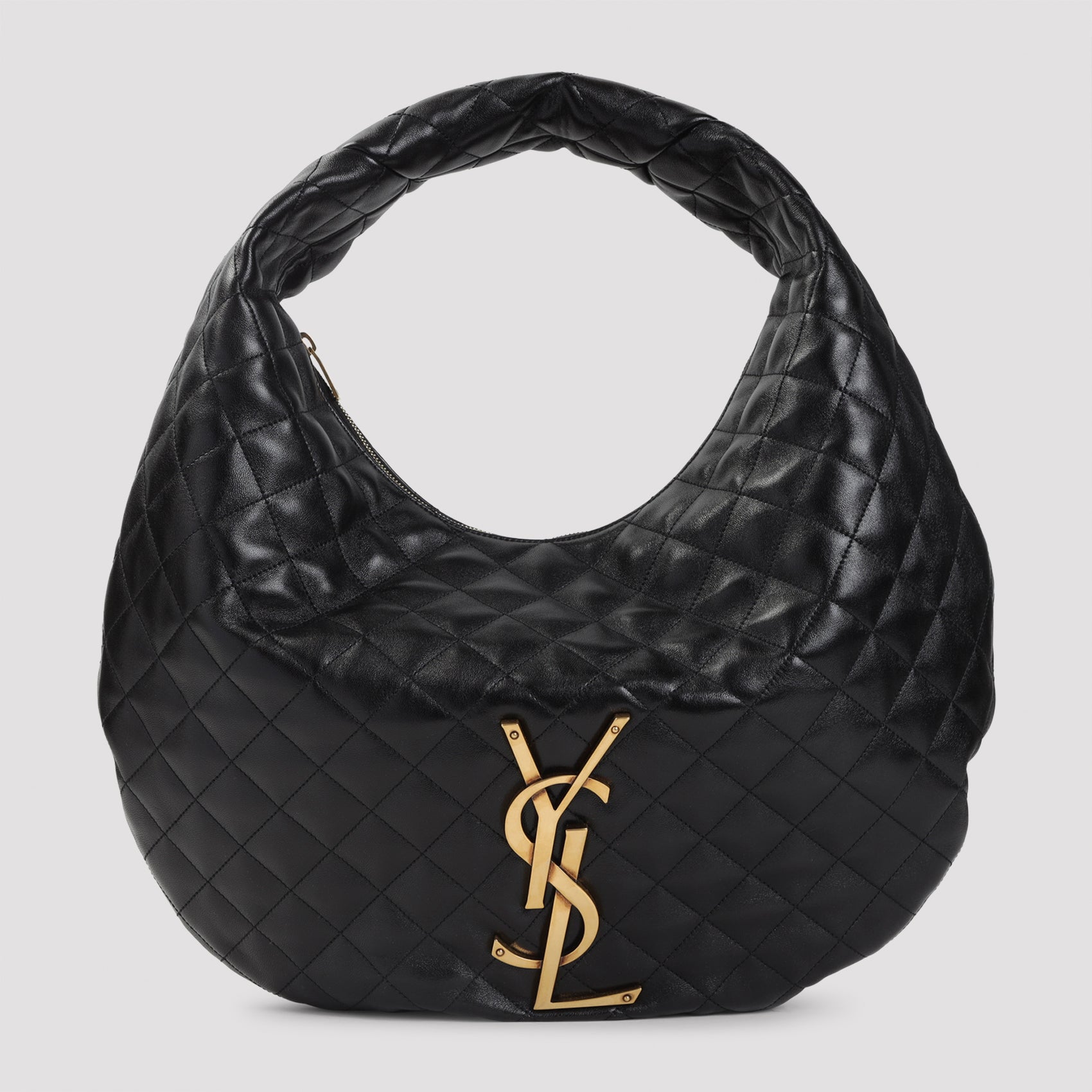 Quilted Crescent Handbag