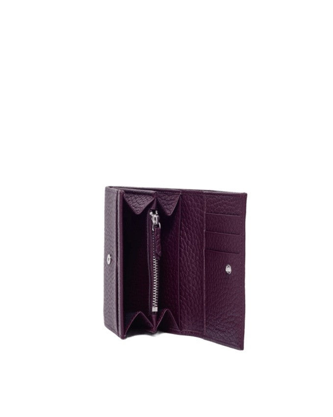 Envelope-Style Textured Leather Wallet With Rfid Protection
