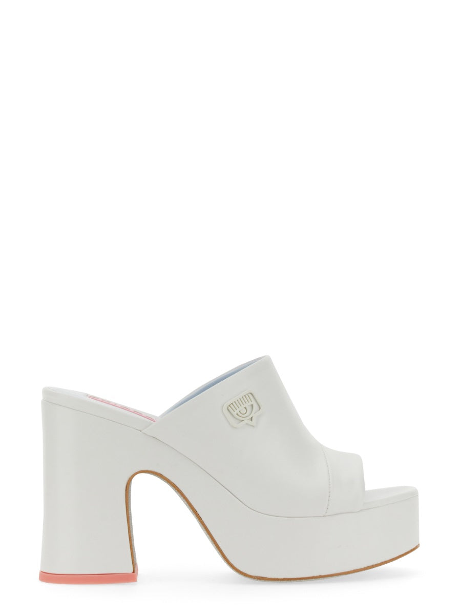 Eyelike Sandal With High Block Heel