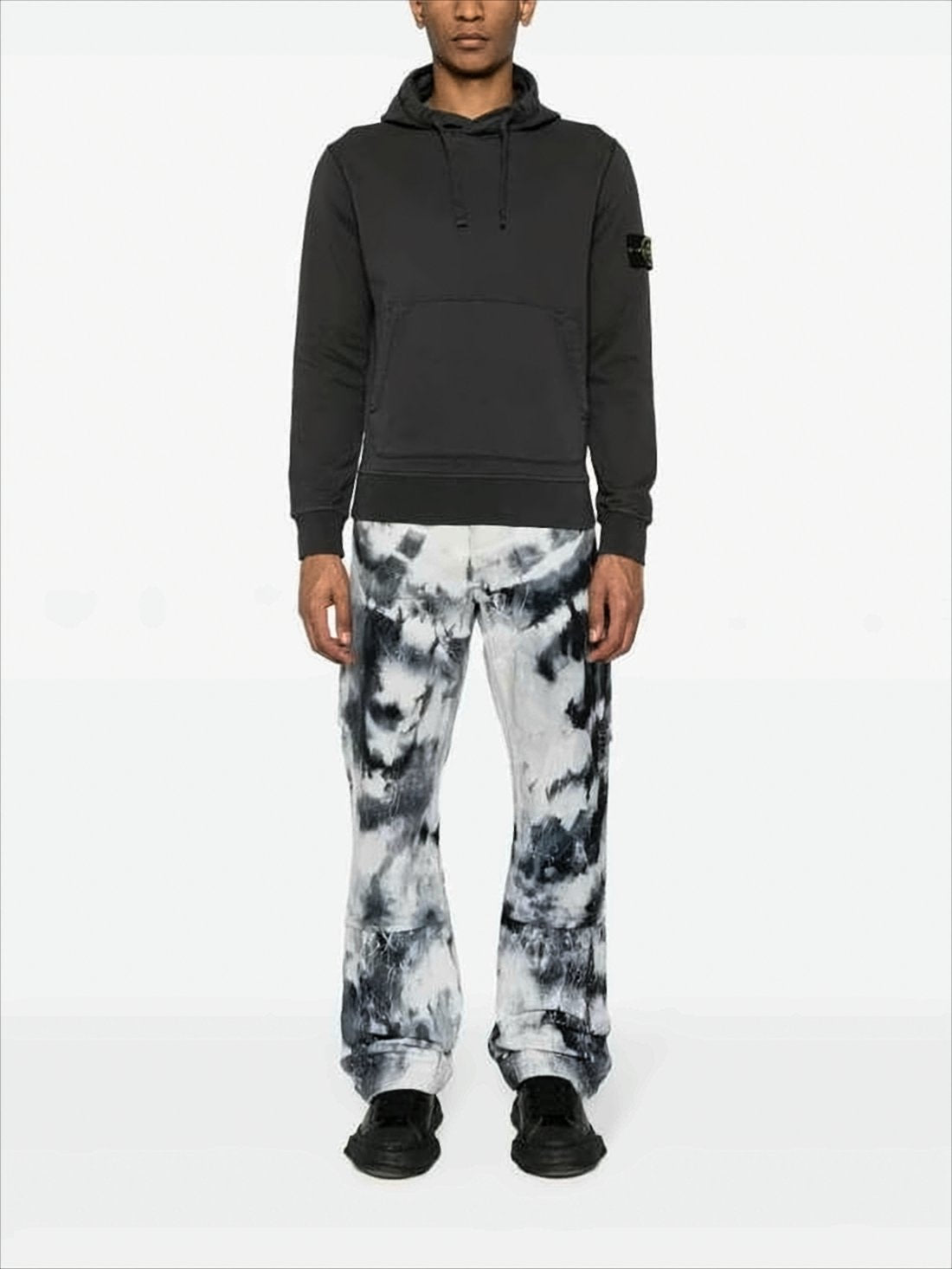 Classic Black Hoodie with Kangaroo Pocket