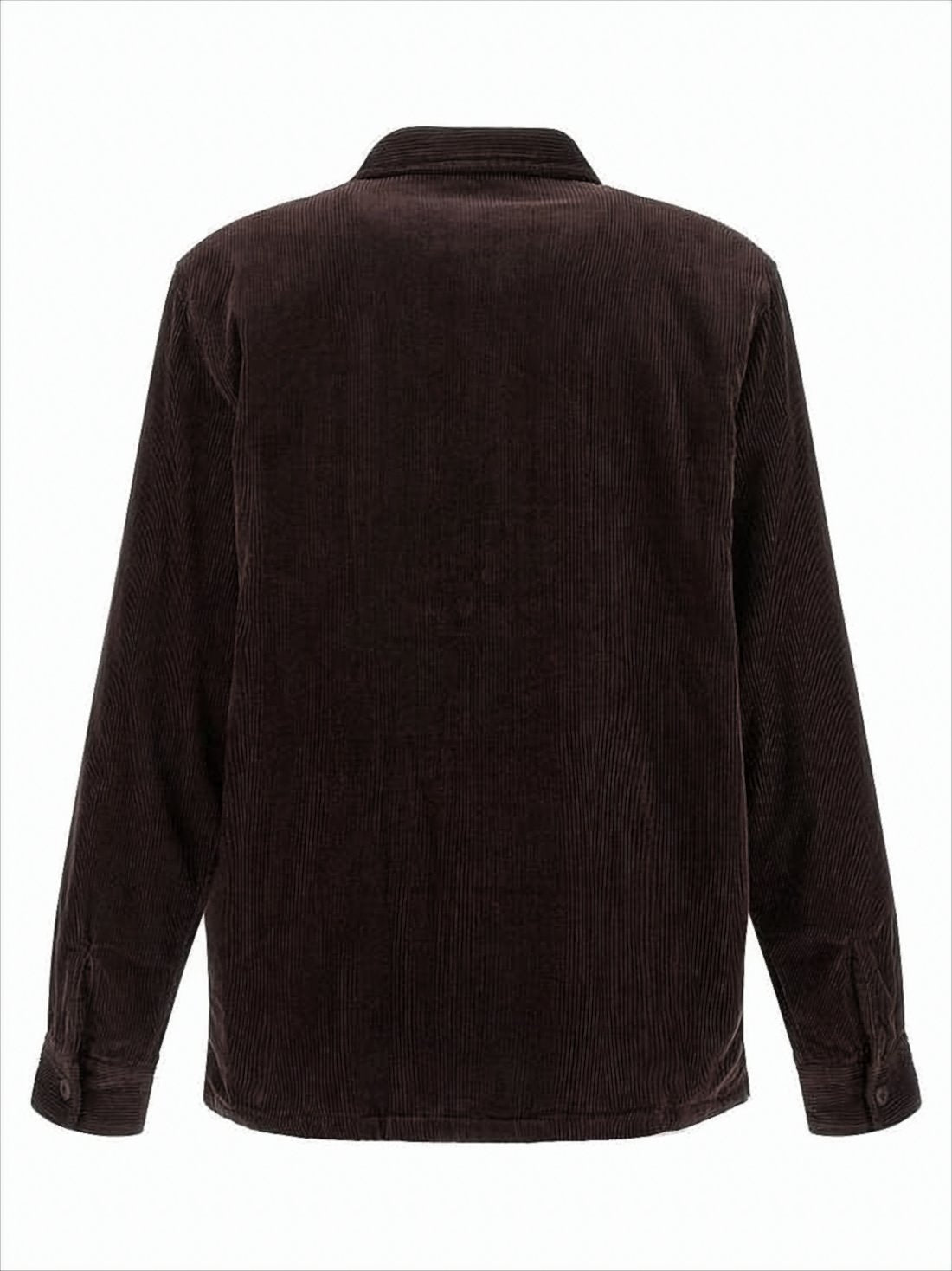 Corduroy Shirt Jacket with Classic Collar