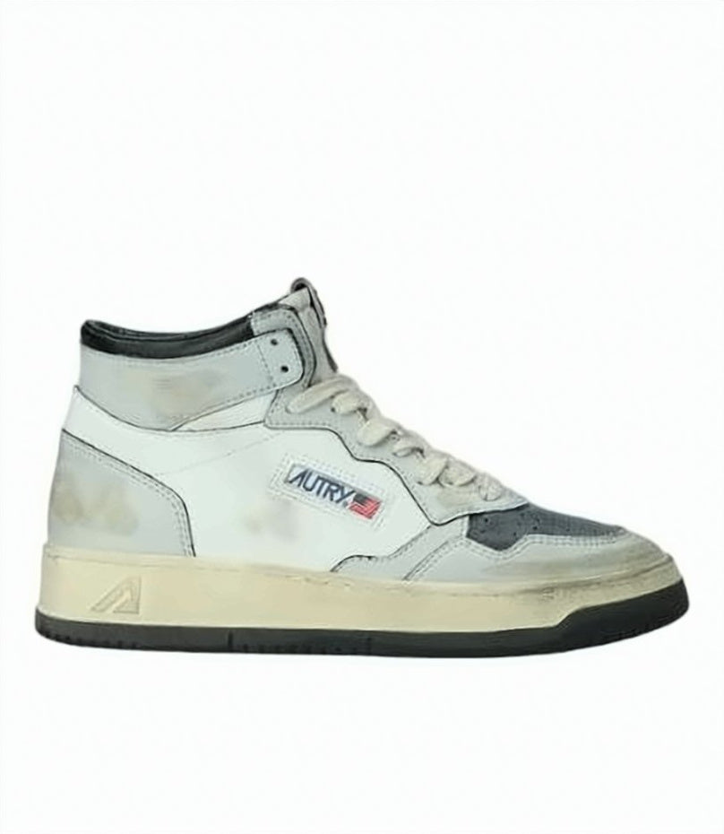 High-Top Sneakers with Padded Collar
