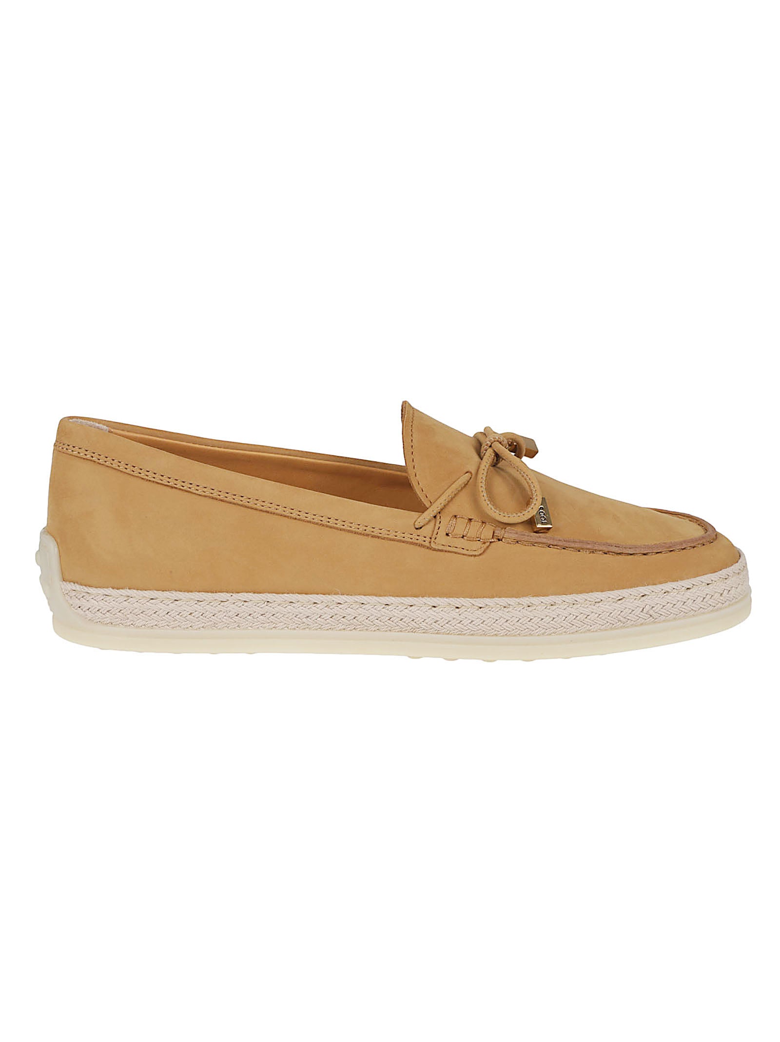 Moccasin-Style Flat Shoes In Soft Nubuck