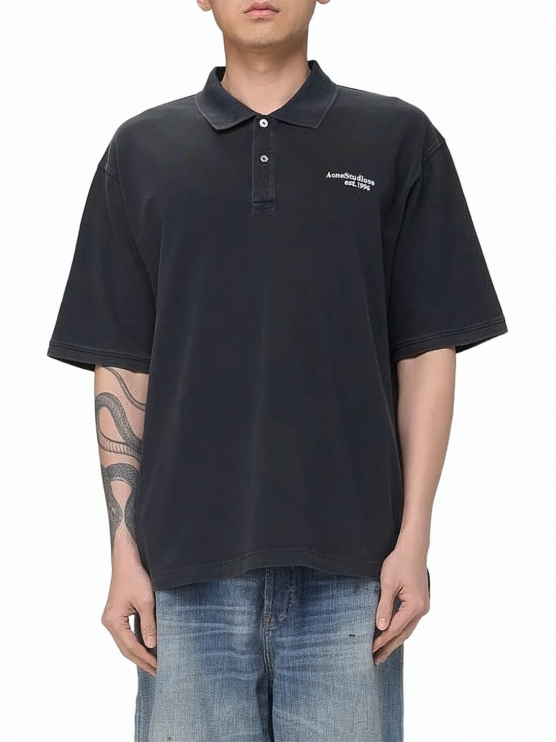 Relaxed Fit Polo Shirt with Classic Collar