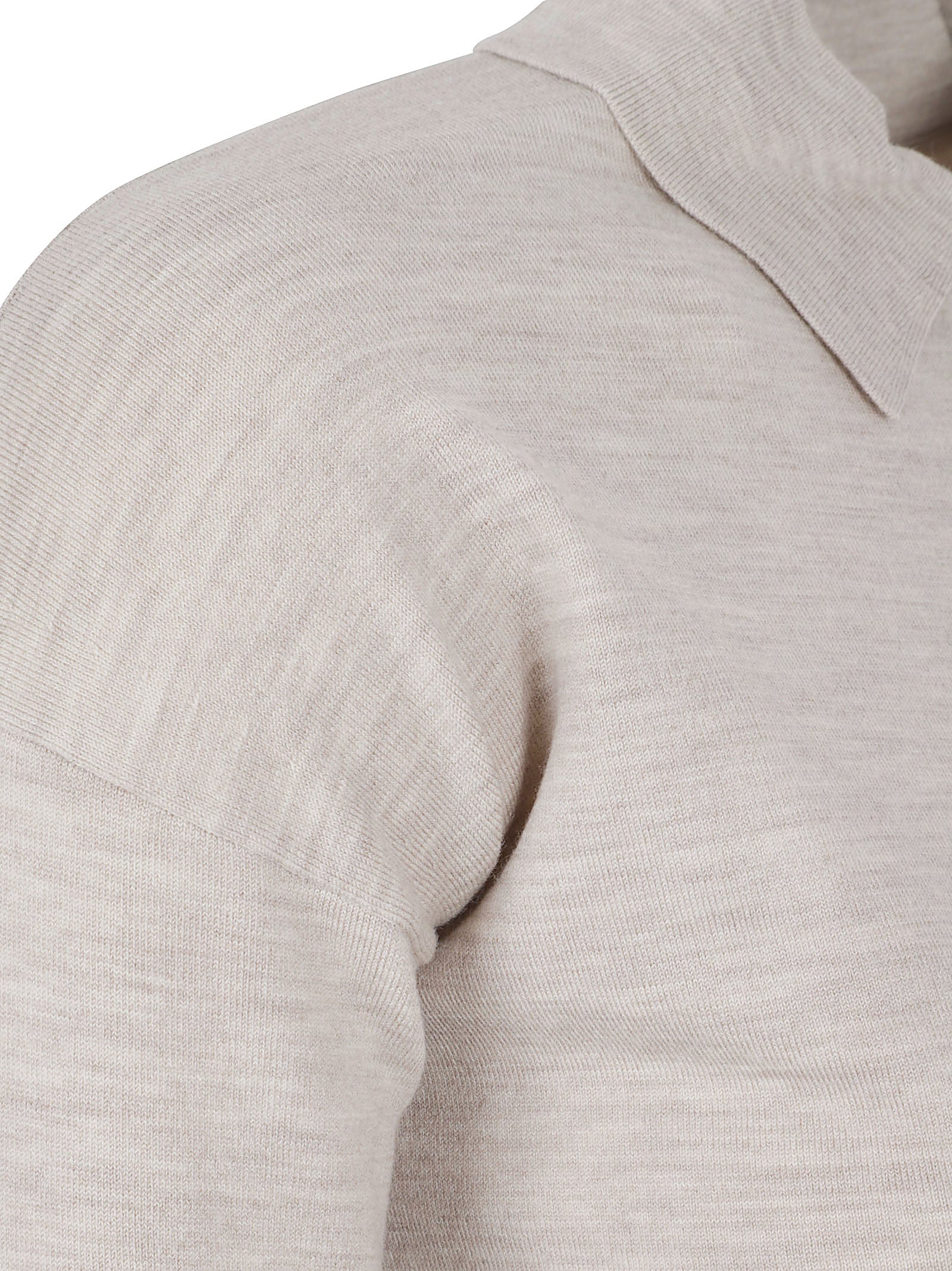 Classic Cardigan With Shirt Collar