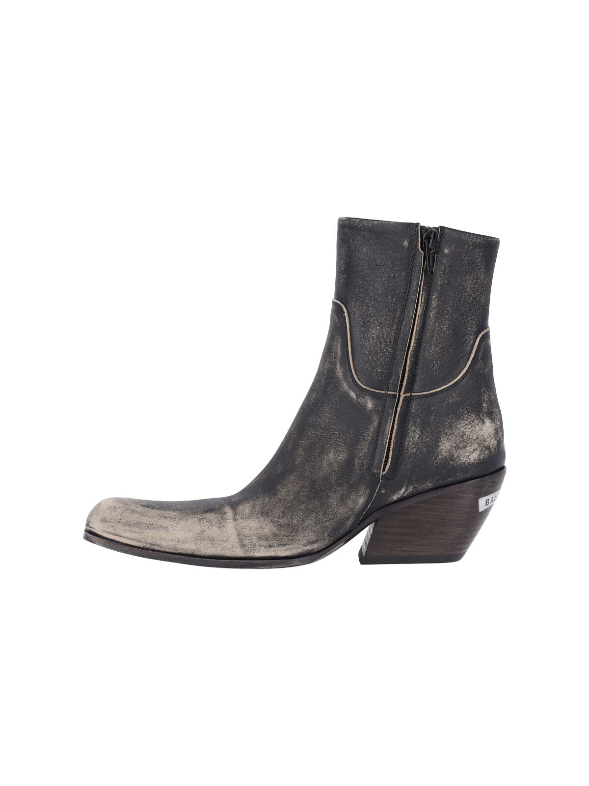 Memphis Square Toe Leather Boots