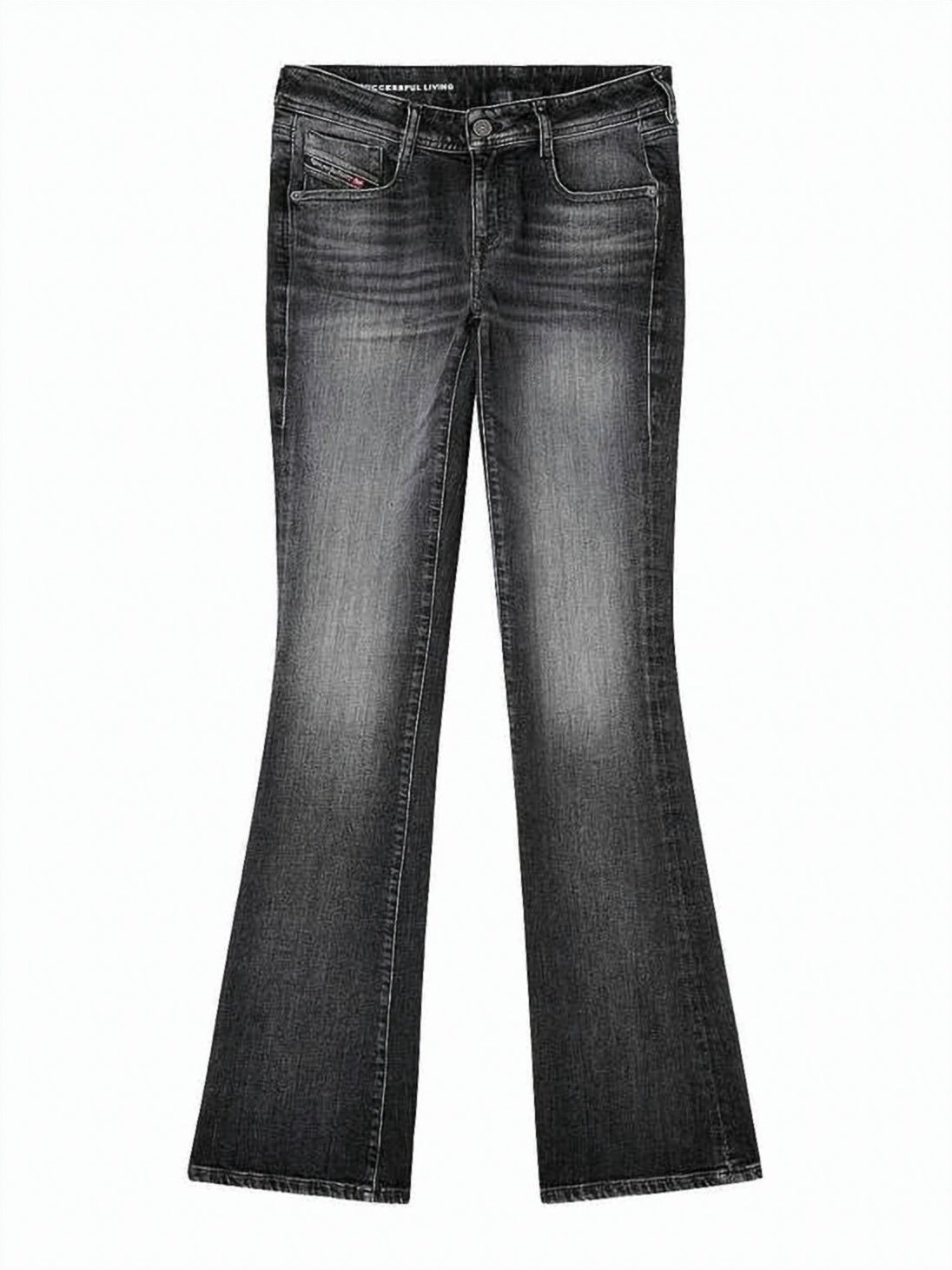 Bootcut Jeans with Faded Black Wash